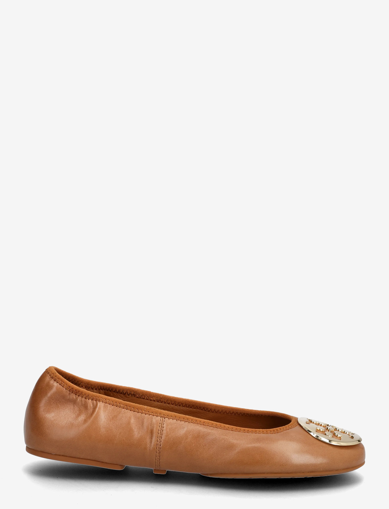 Tory Burch - REVA TRAVEL BALLET - ballerinas - pecan praline , gold - 1