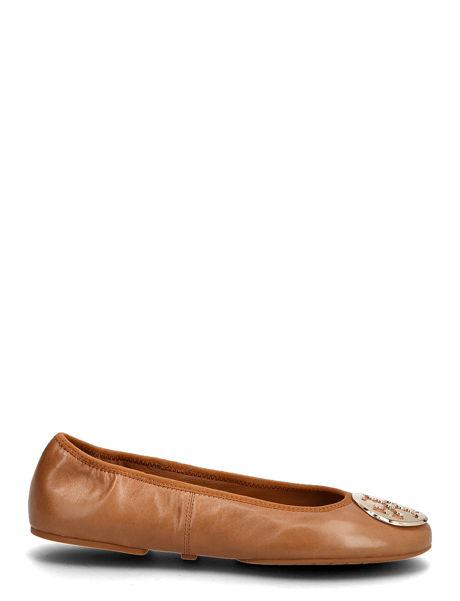 Tory Burch - REVA TRAVEL BALLET - special occasions - pecan praline , gold - 1