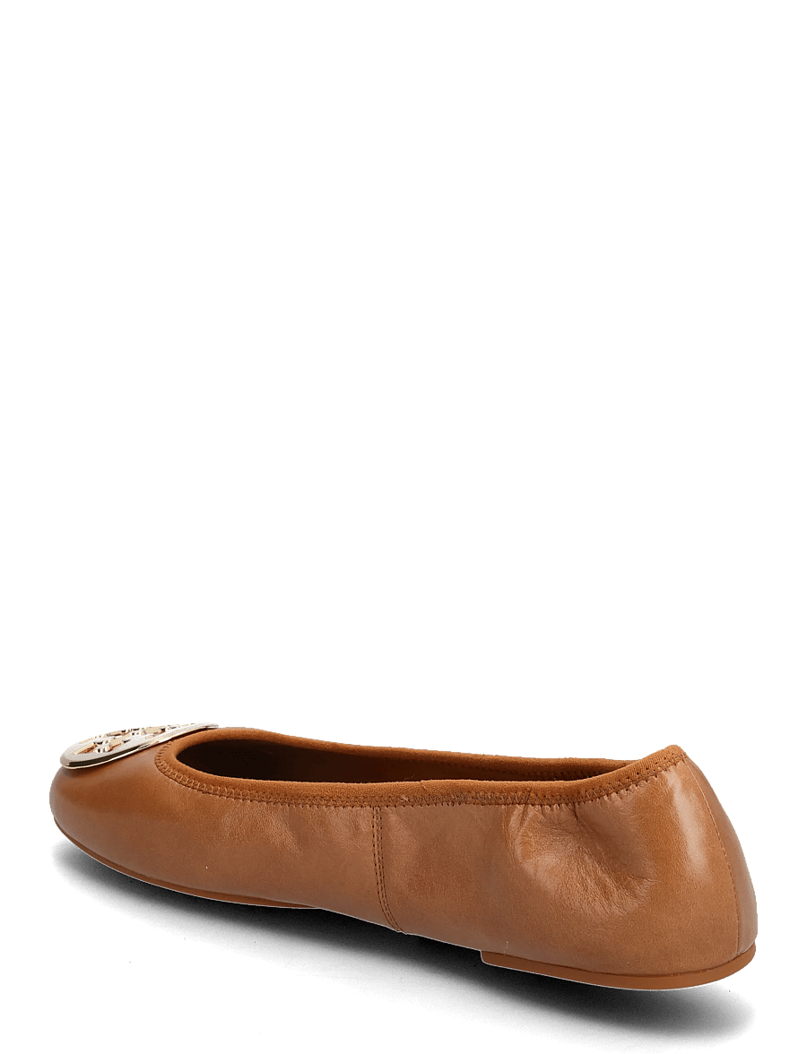 Tory Burch - REVA TRAVEL BALLET - special occasions - pecan praline , gold - 2