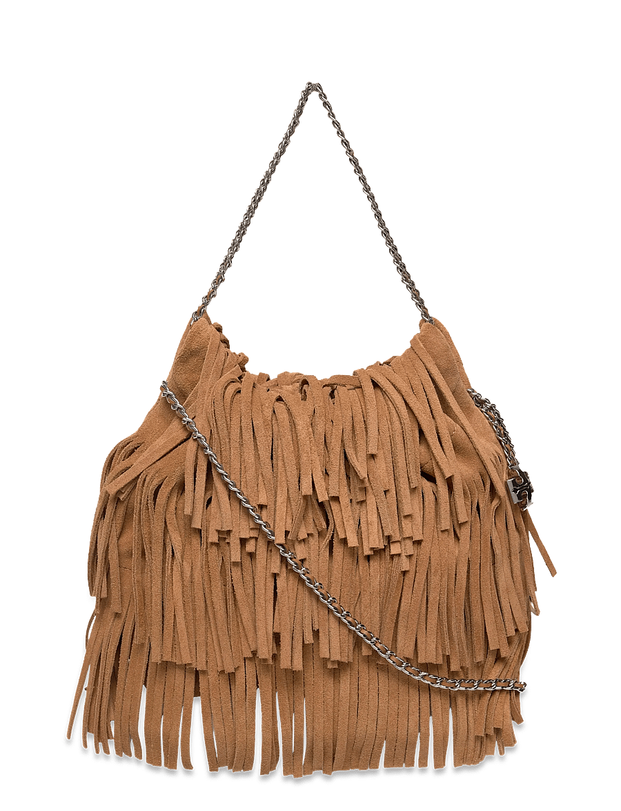 Tory Burch - Fleming Suede Fringe Mini Hobo - torby na ramię - wild tabacco - 0