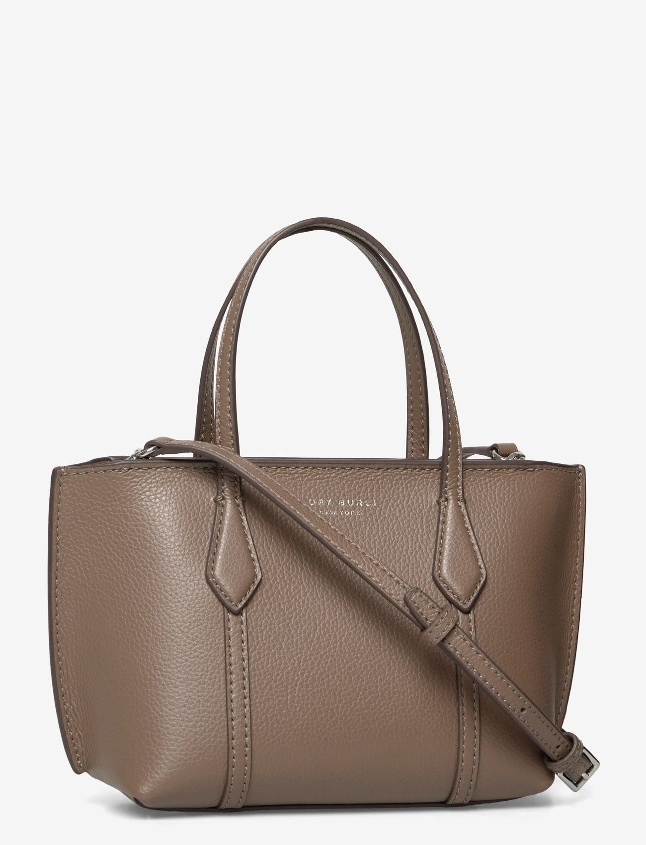 Tory Burch - Perry Mini Tote - top handle tasker - wild mushroom - 2