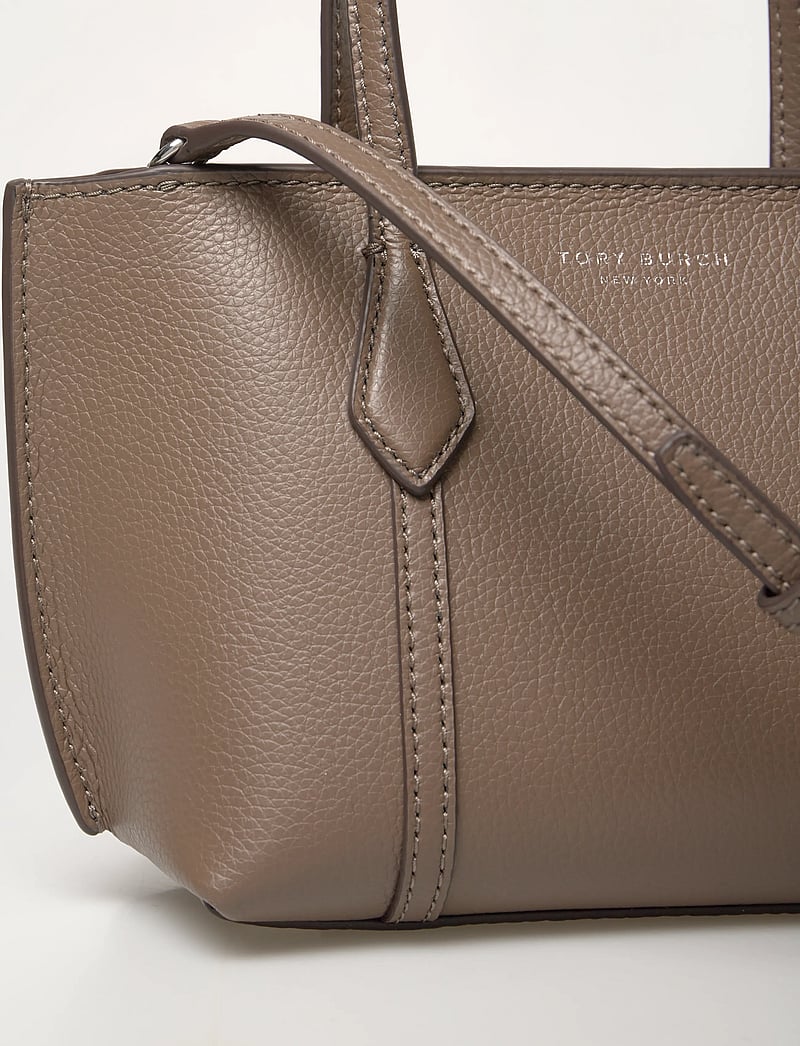 Tory Burch - Perry Mini Tote - top handle tasker - wild mushroom - 3