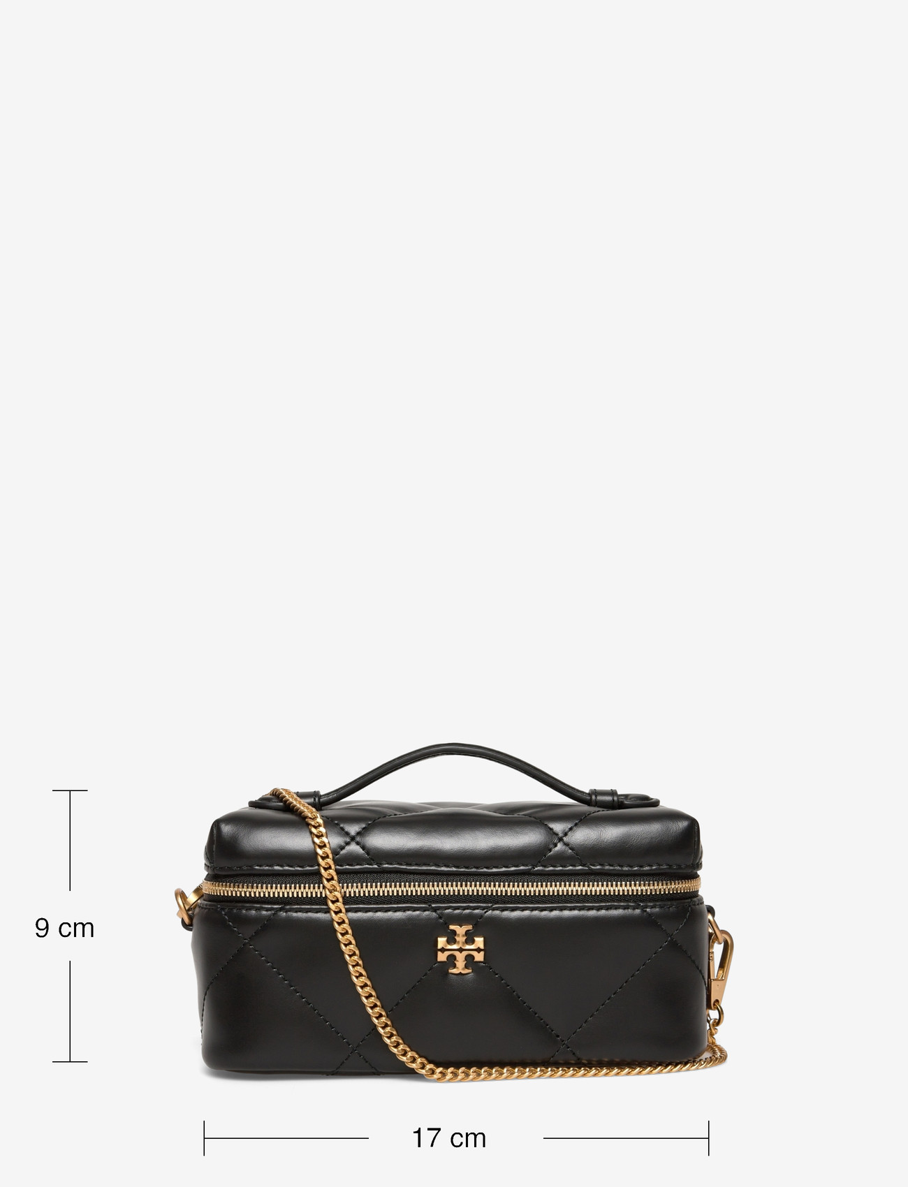 Tory Burch - Kira Diamond Quilt East-West Vanity Case - smink - black - 3