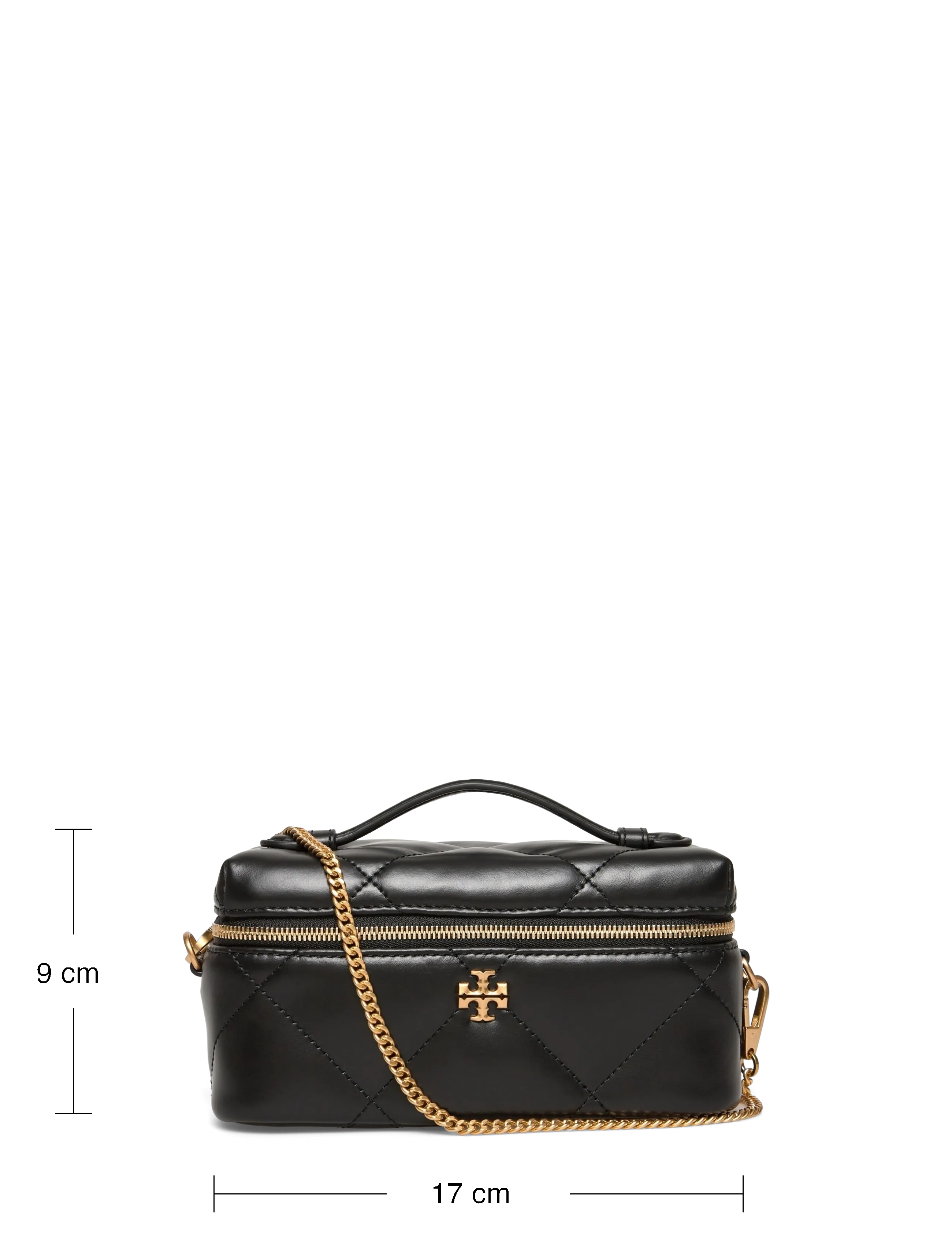 Tory Burch - Kira Diamond Quilt East-West Vanity Case - makeup - black - 3