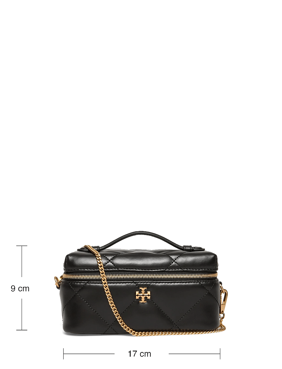 Tory Burch - Kira Diamond Quilt East-West Vanity Case - makeup - black - 3