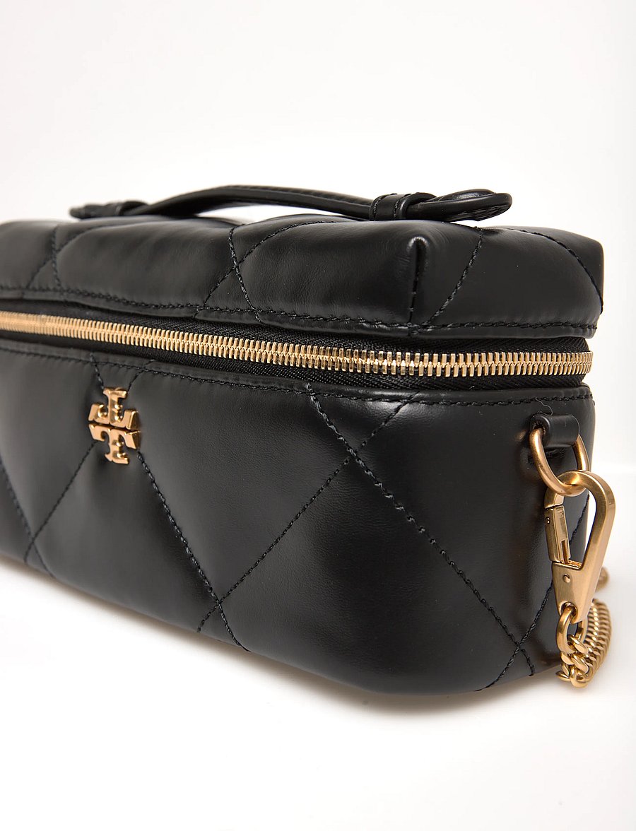 Tory Burch - Kira Diamond Quilt East-West Vanity Case - makeup - black - 4
