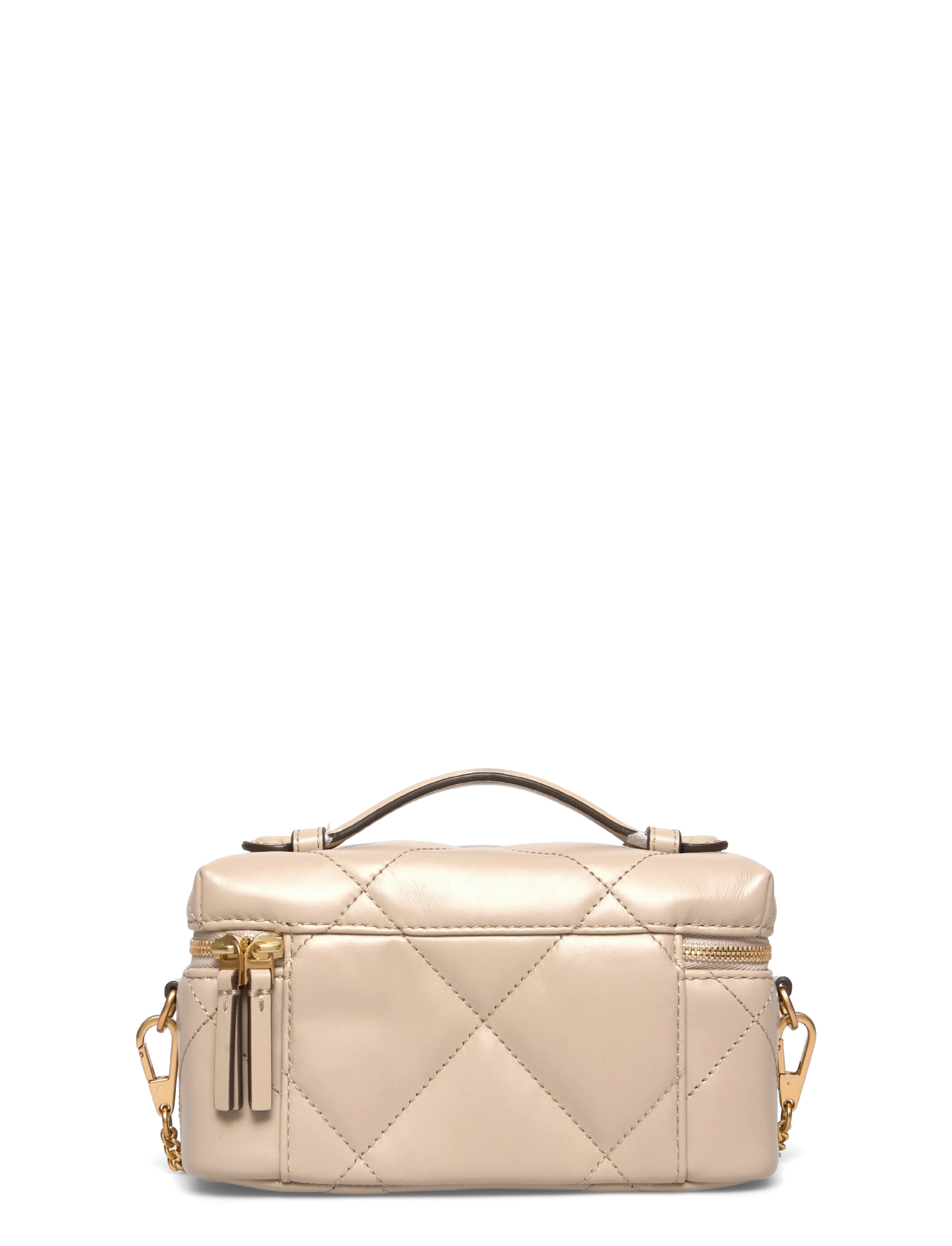Tory Burch - Kira Diamond Quilt East-West Vanity Case - smink - light stone - 1