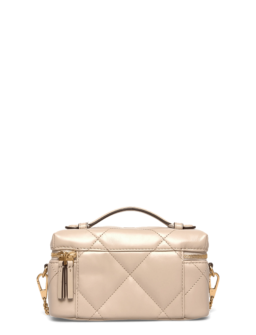 Tory Burch - Kira Diamond Quilt East-West Vanity Case - smink - light stone - 1