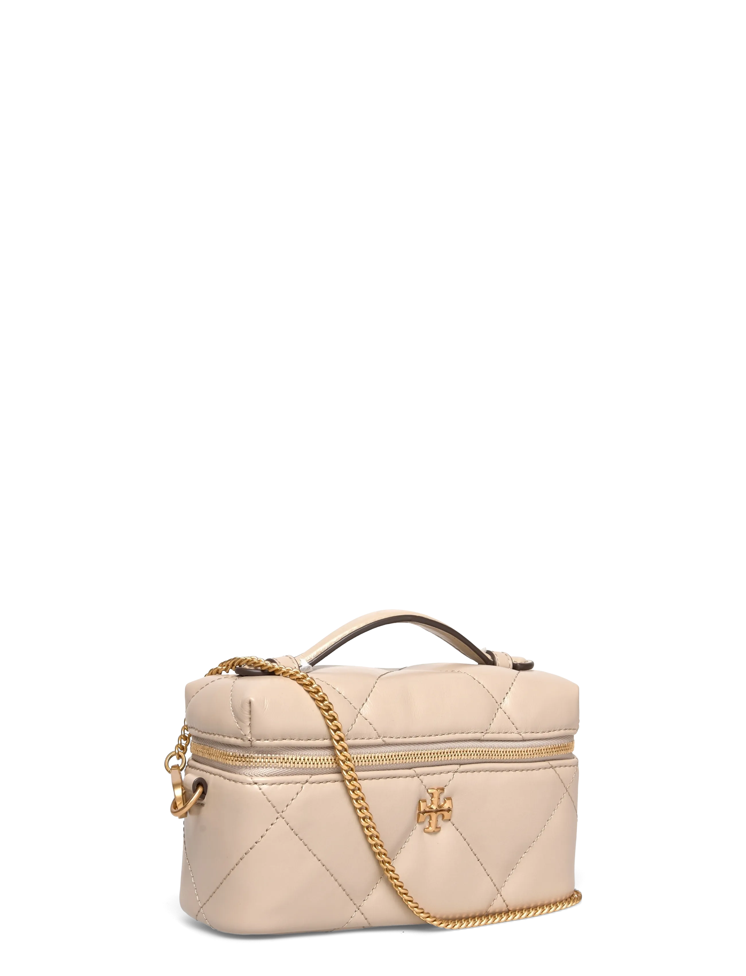 Tory Burch - Kira Diamond Quilt East-West Vanity Case - smink - light stone - 2