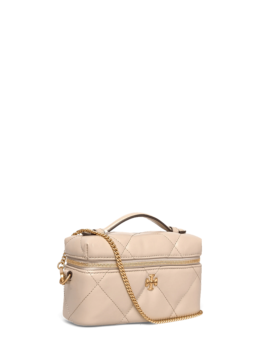 Tory Burch - Kira Diamond Quilt East-West Vanity Case - smink - light stone - 2