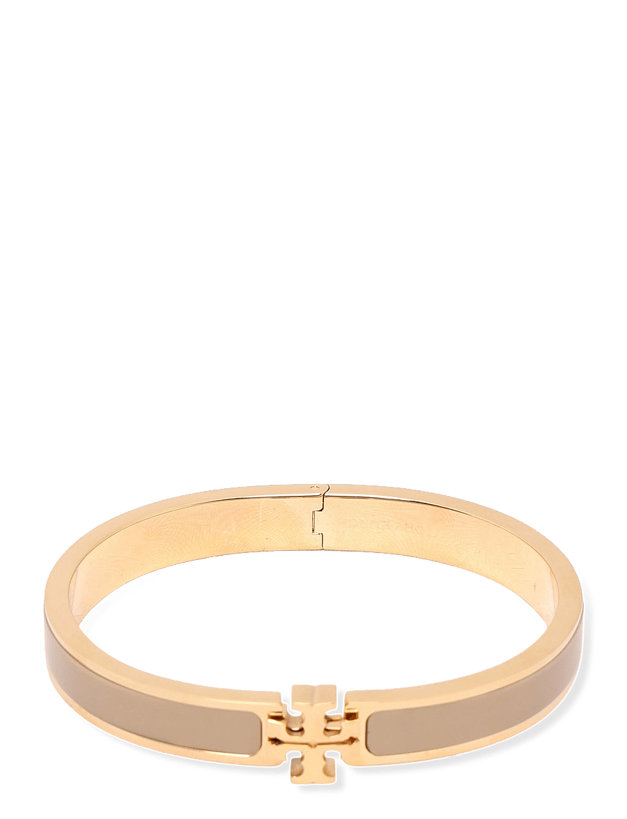 Tory Burch - Medium Icon Enamel Bracelet - käevõrud - tory gold / tan - 0