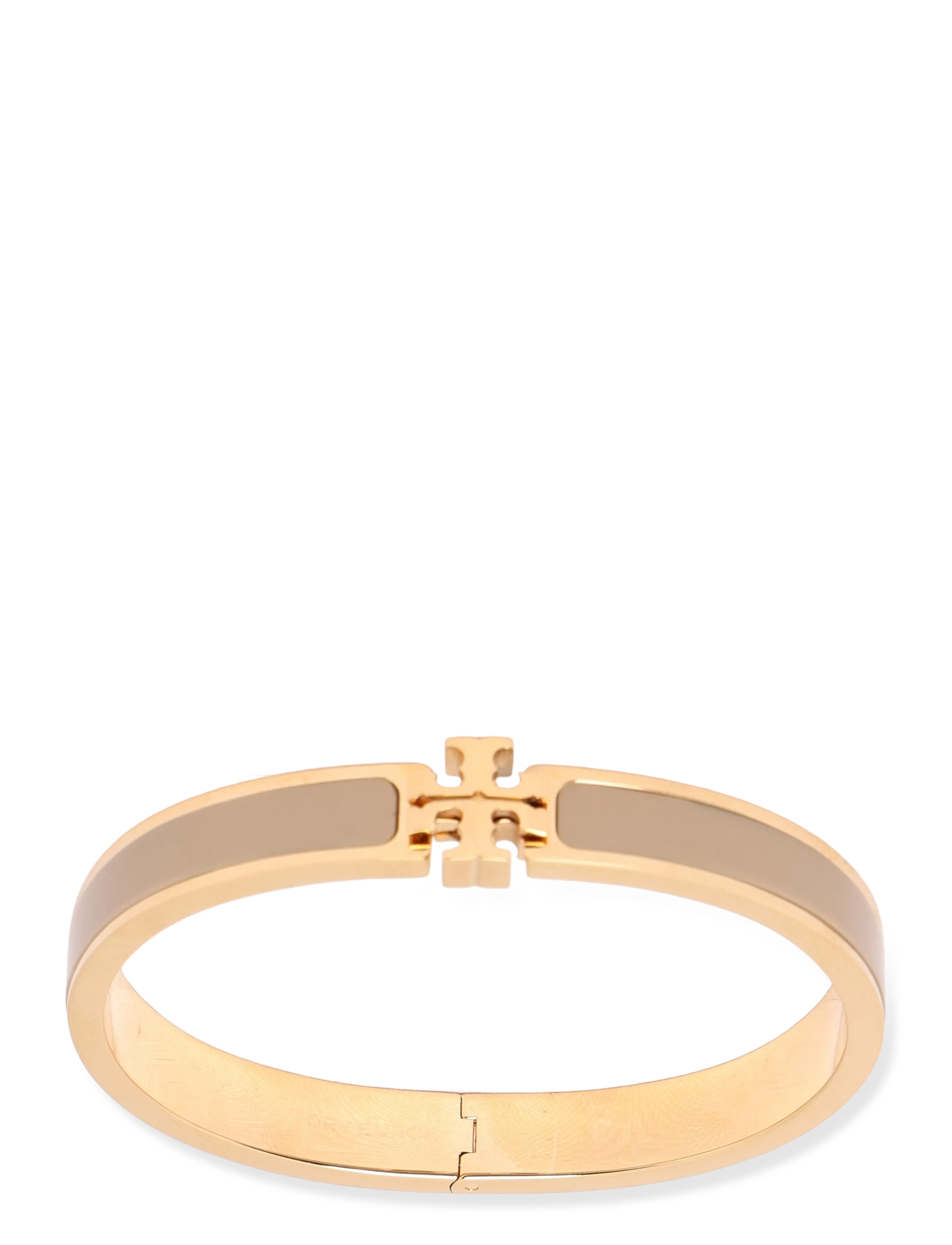 Tory Burch - Medium Icon Enamel Bracelet - käevõrud - tory gold / tan - 1