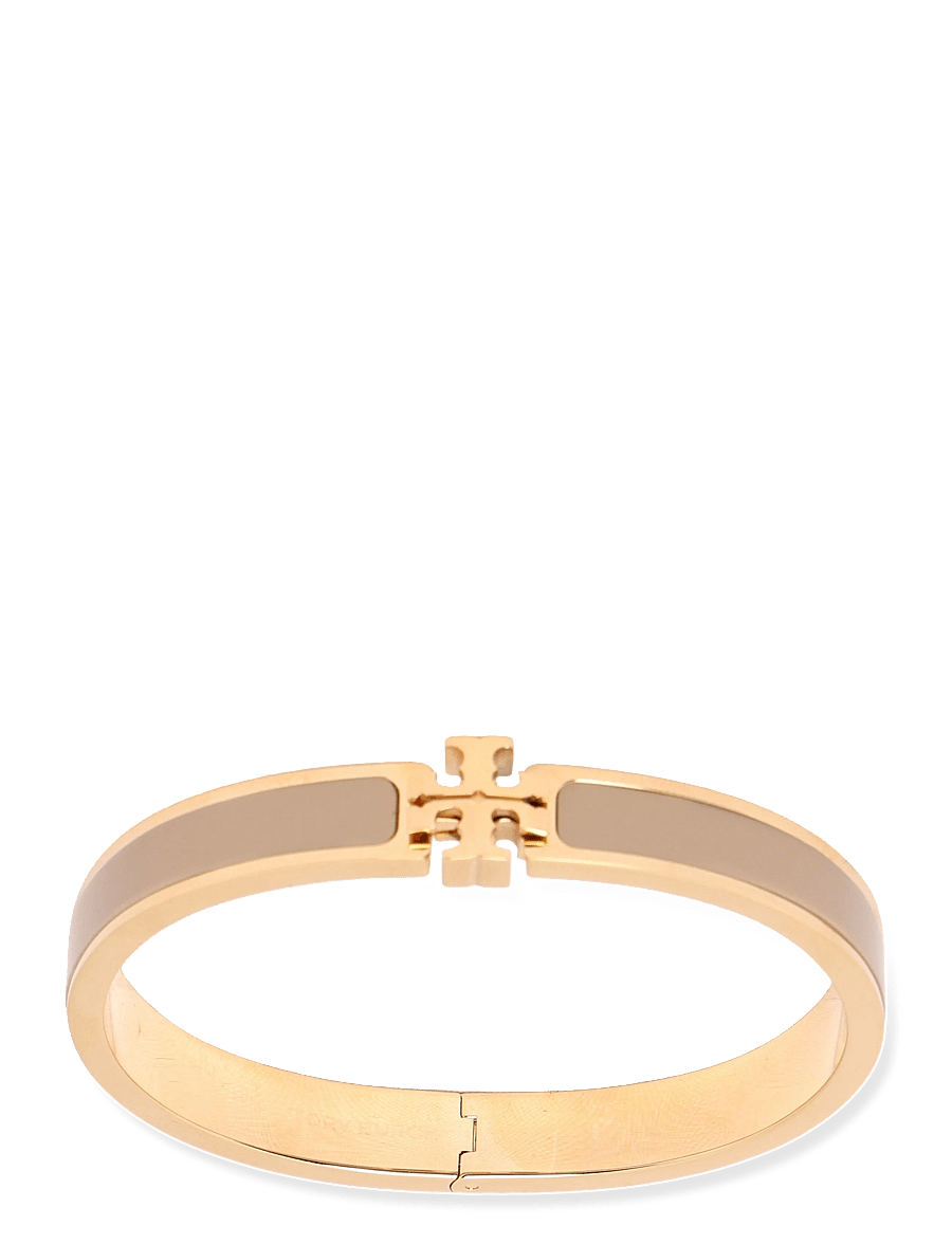 Tory Burch - Medium Icon Enamel Bracelet - käevõrud - tory gold / tan - 1