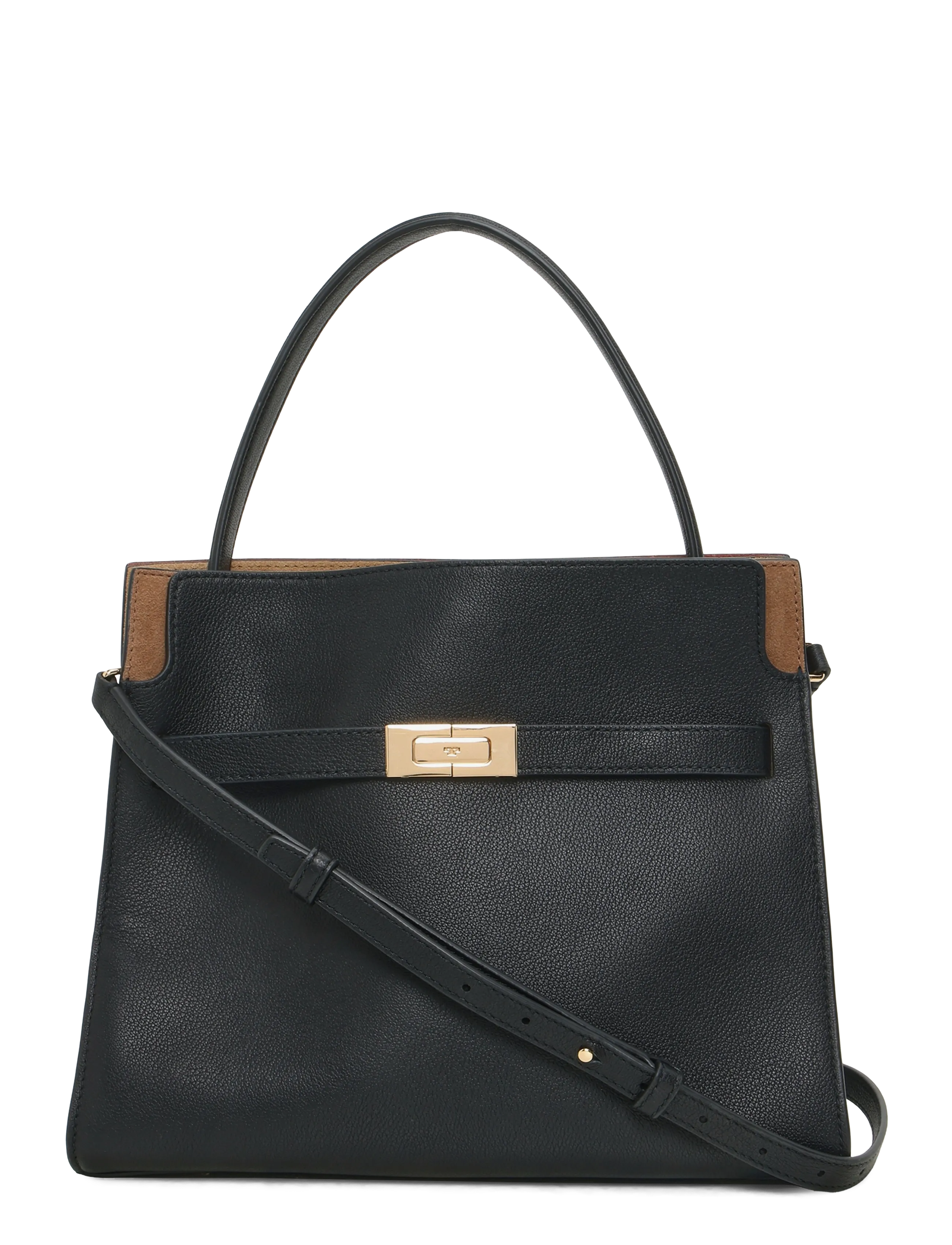 Tory Burch Lee Radziwill Small Double Bag - Handväskor - BLACK / black