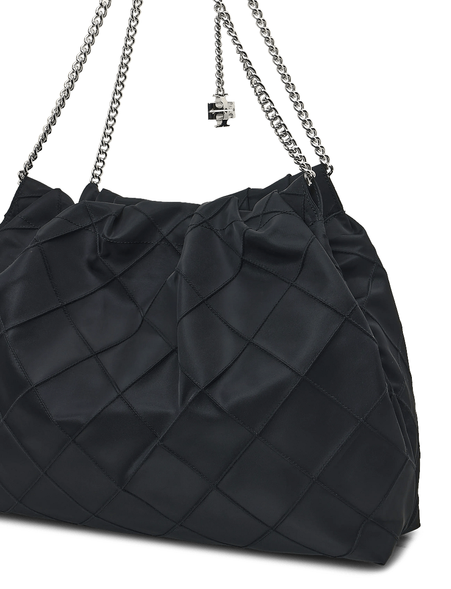 Tory Burch - Fleming Nylon Hobo - black - 3