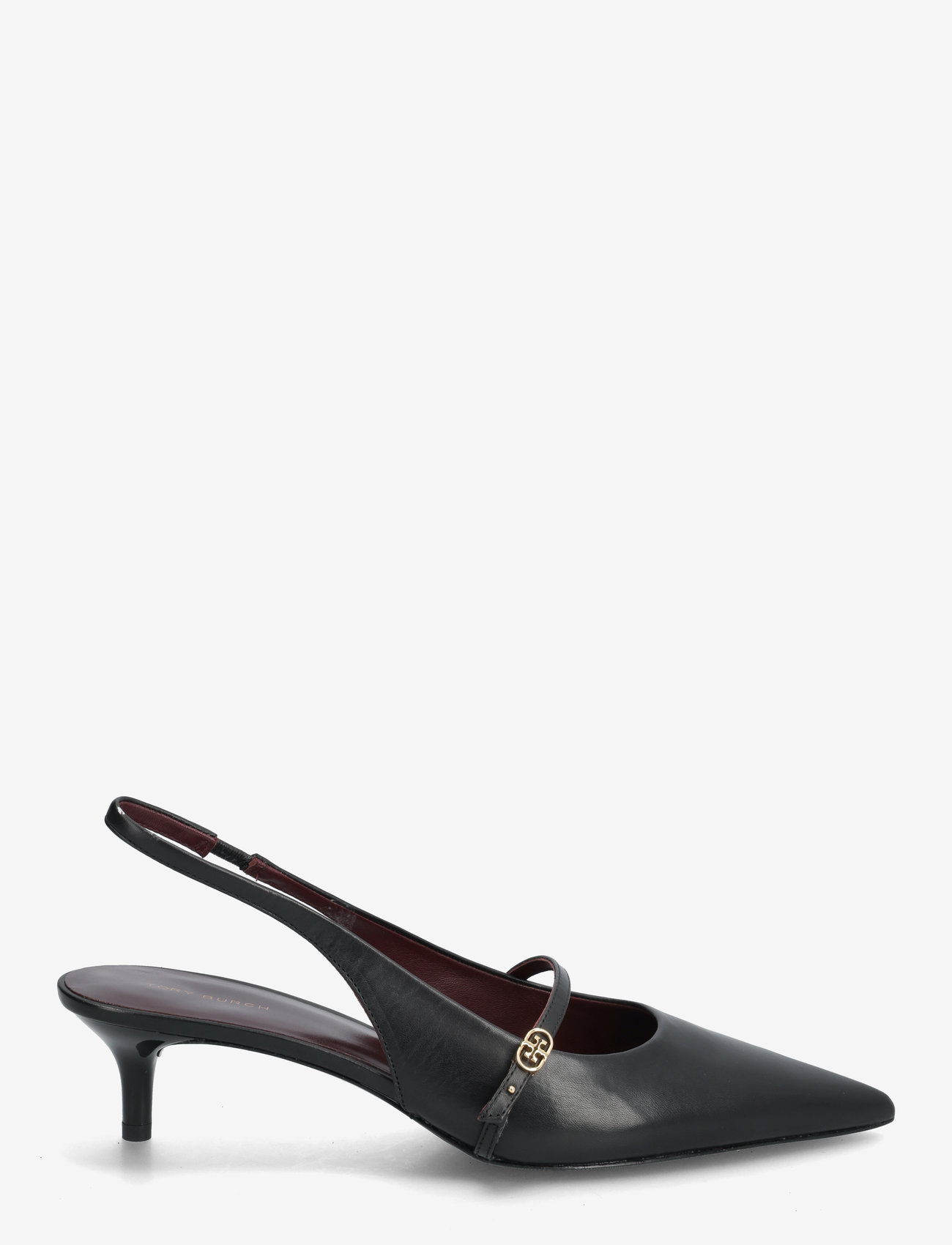 Tory Burch - DOUBLE T BUCKLE MARY JANE PUMP 45MM - slingbacks med hæle - perfect black , perfect black - 1