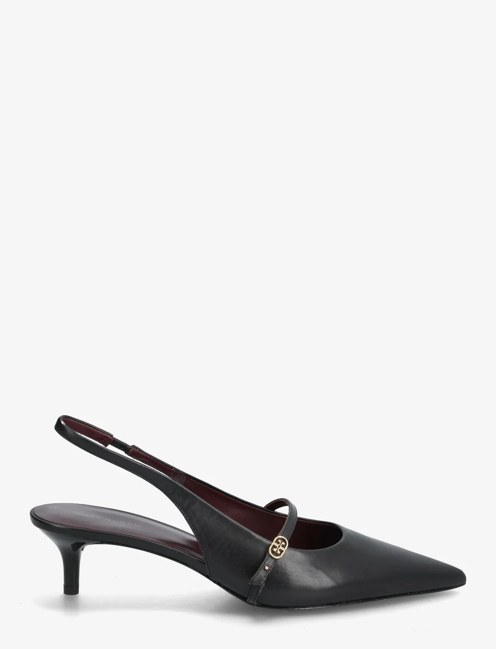 Tory Burch - DOUBLE T BUCKLE MARY JANE PUMP 45MM - slingbacks med hæle - perfect black , perfect black - 1
