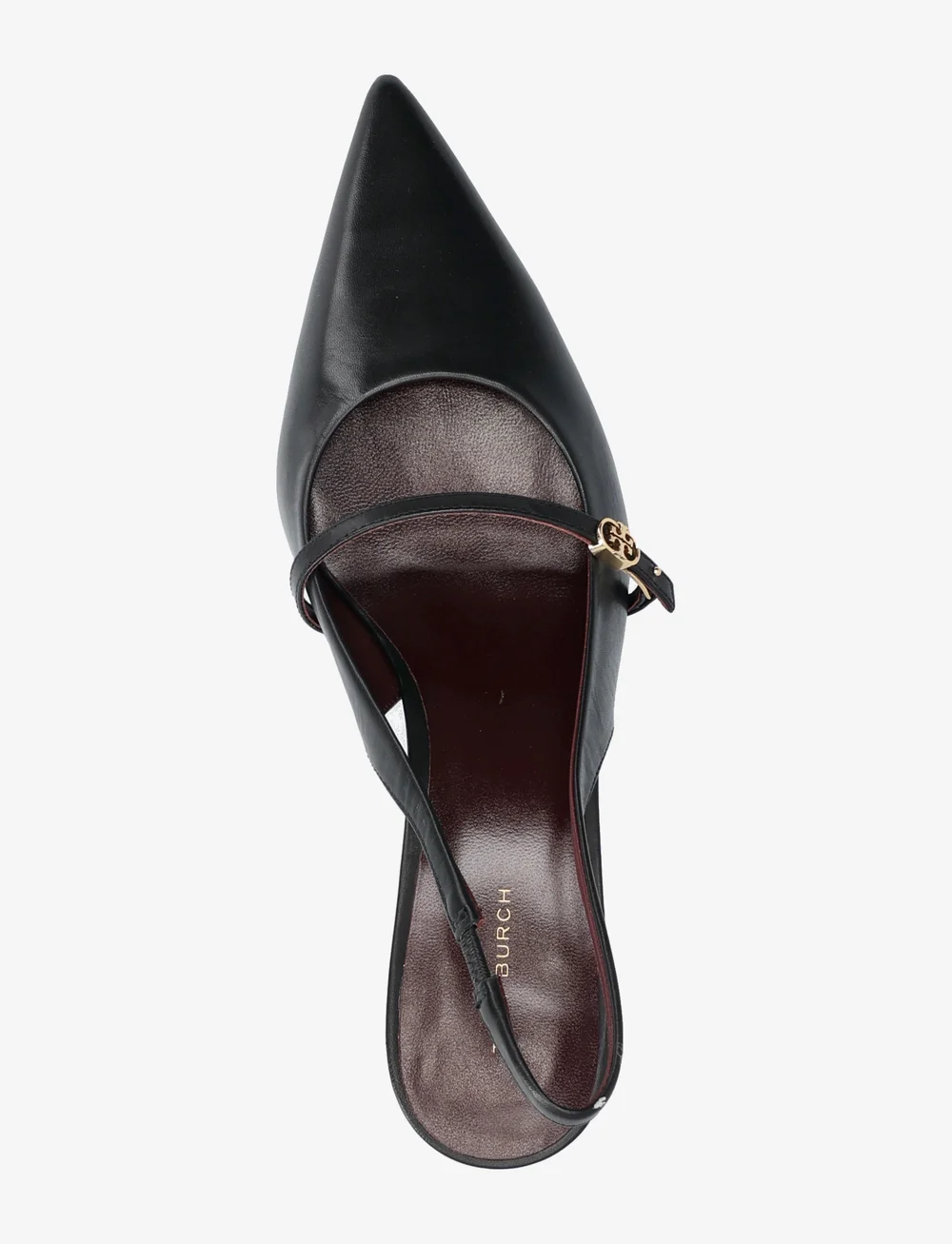 Tory Burch - DOUBLE T BUCKLE MARY JANE PUMP 45MM - slingbacks med hæle - perfect black , perfect black - 3