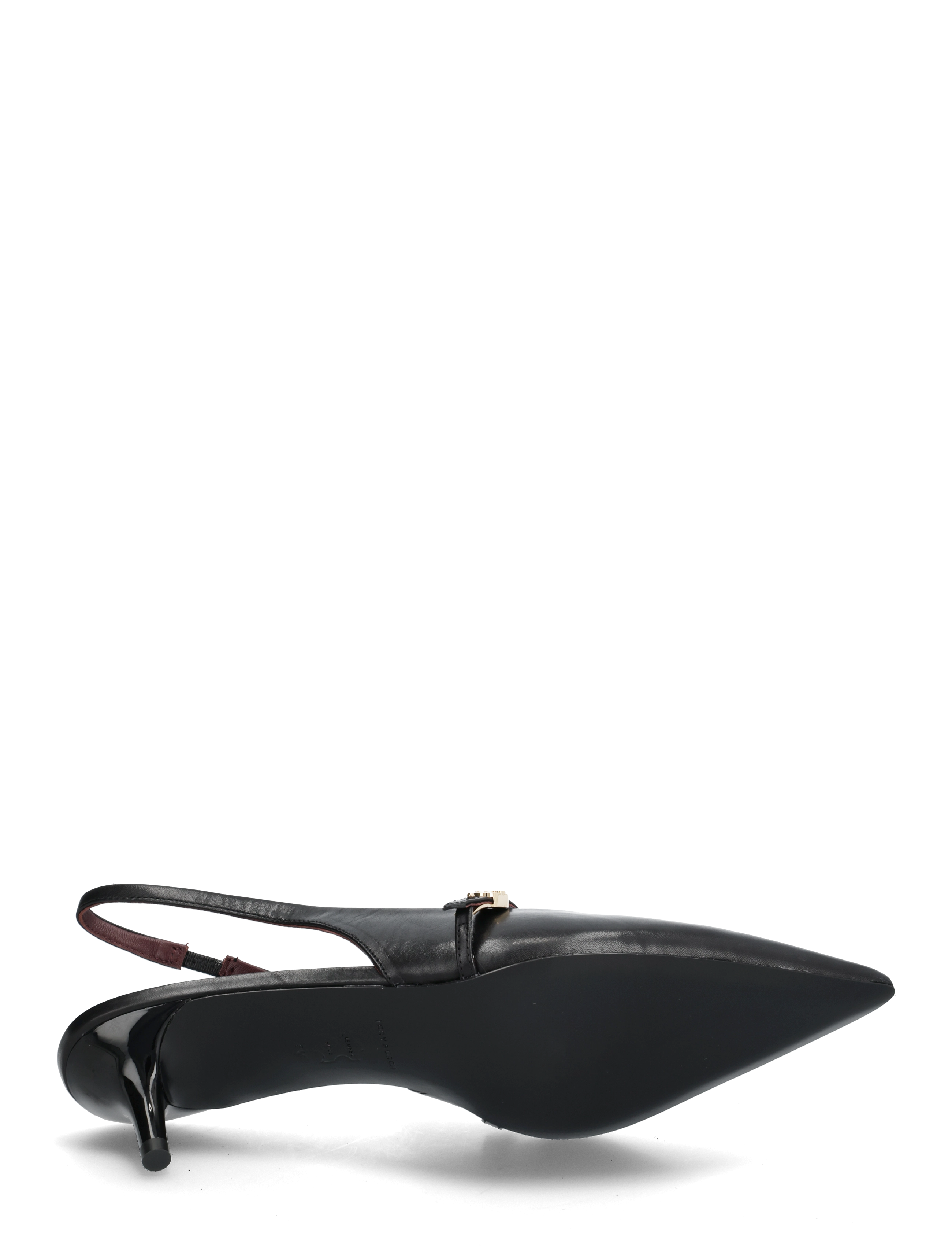 Tory Burch - DOUBLE T BUCKLE MARY JANE PUMP 45MM - kontsaga slingback-kingad - perfect black , perfect black - 4