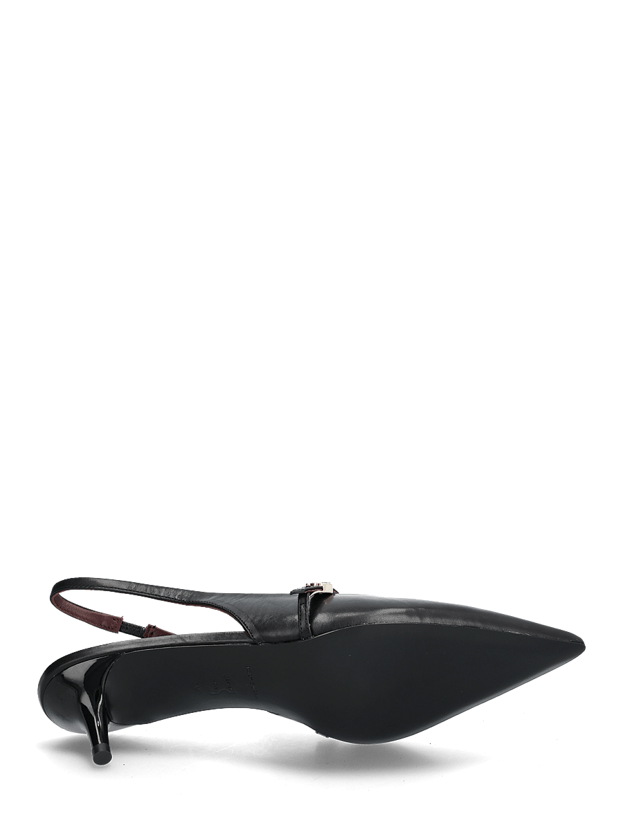 Tory Burch - DOUBLE T BUCKLE MARY JANE PUMP 45MM - slingbacks mit absatz - perfect black , perfect black - 4