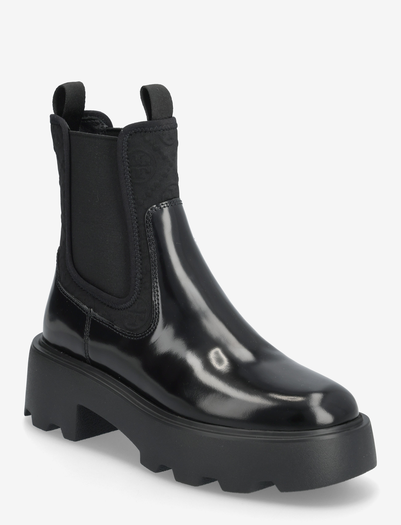 Tory Burch - T MONOGRAM LUG CHELSEA BOOT 65MM - platta ankelboots - perfect black - 0
