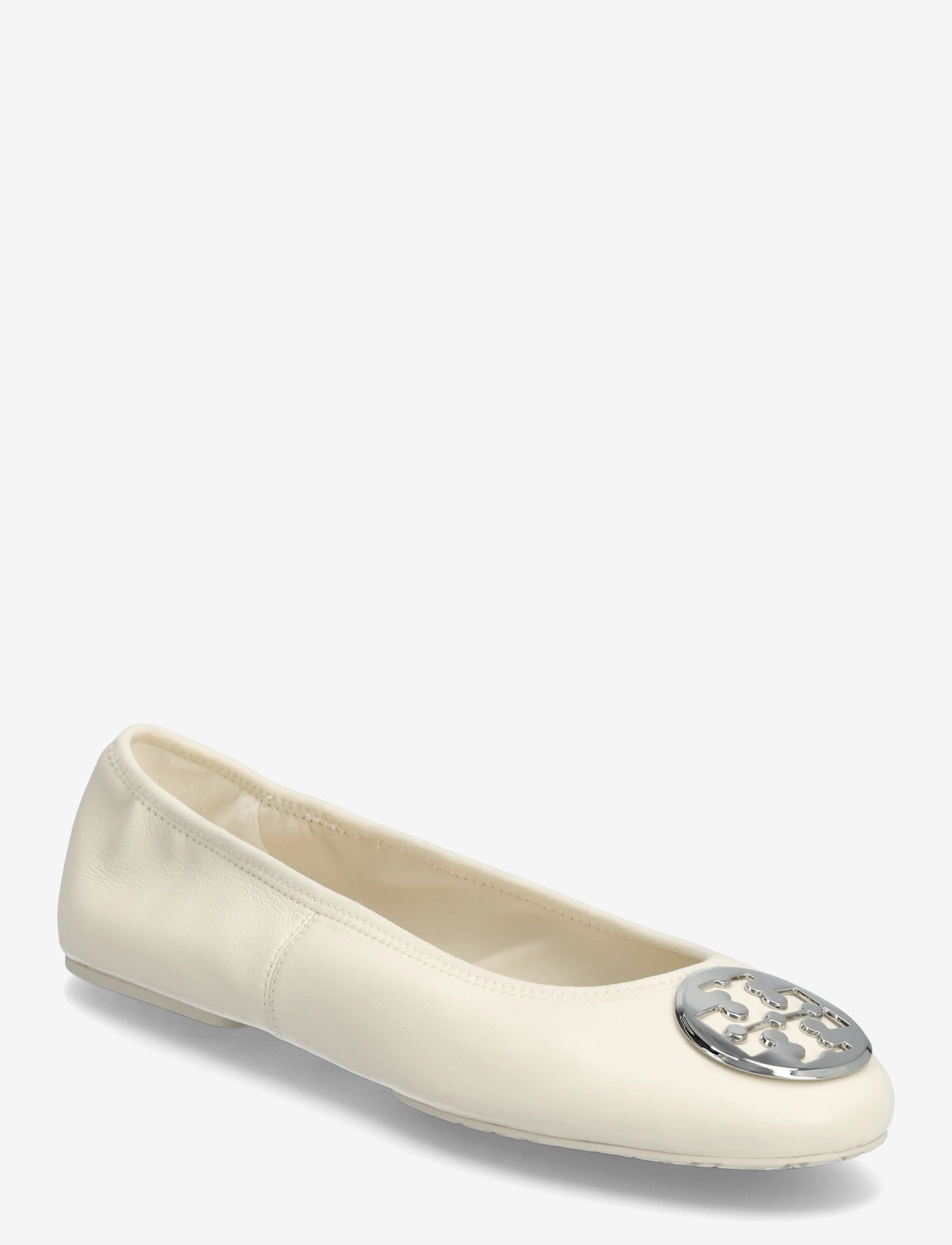 Tory Burch - REVA TRAVEL BALLET - ballerinas - light cream , silver - 0