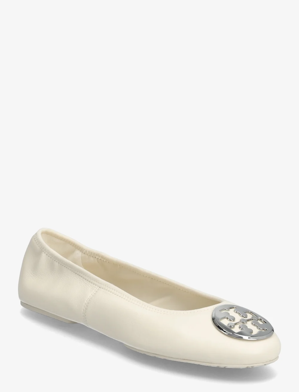 Tory Burch - REVA TRAVEL BALLET - særlige begivenheder - light cream , silver - 0