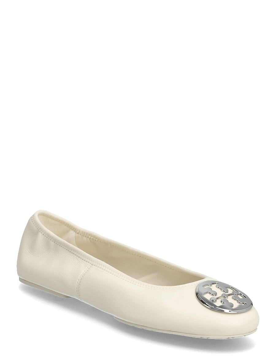 Tory Burch - REVA TRAVEL BALLET - erityistilaisuudet - light cream , silver - 0
