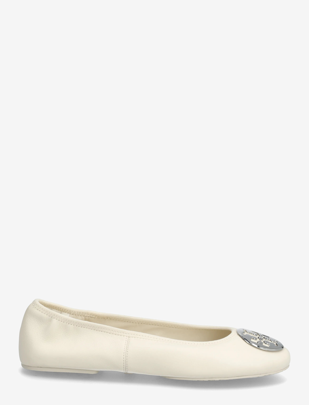 Tory Burch - REVA TRAVEL BALLET - ballerinas - light cream , silver - 1
