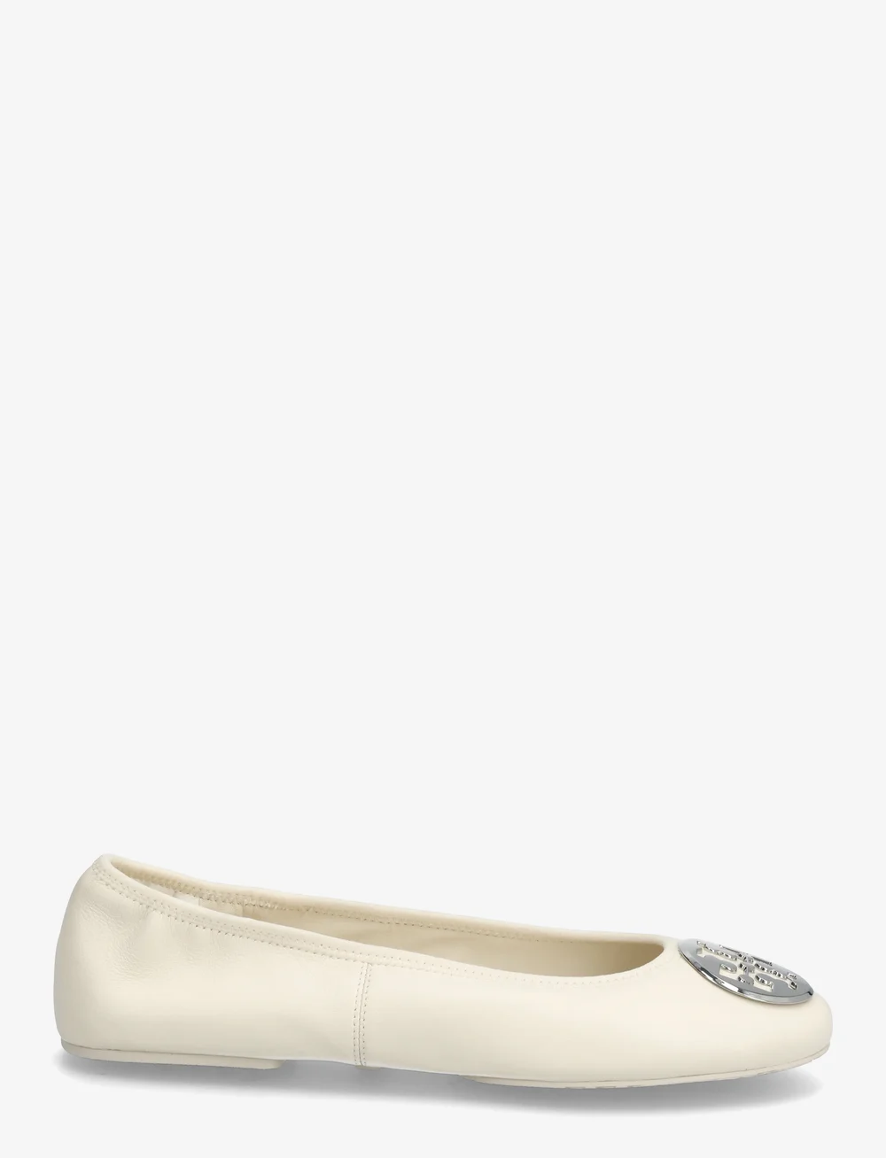 Tory Burch - REVA TRAVEL BALLET - særlige begivenheder - light cream , silver - 1