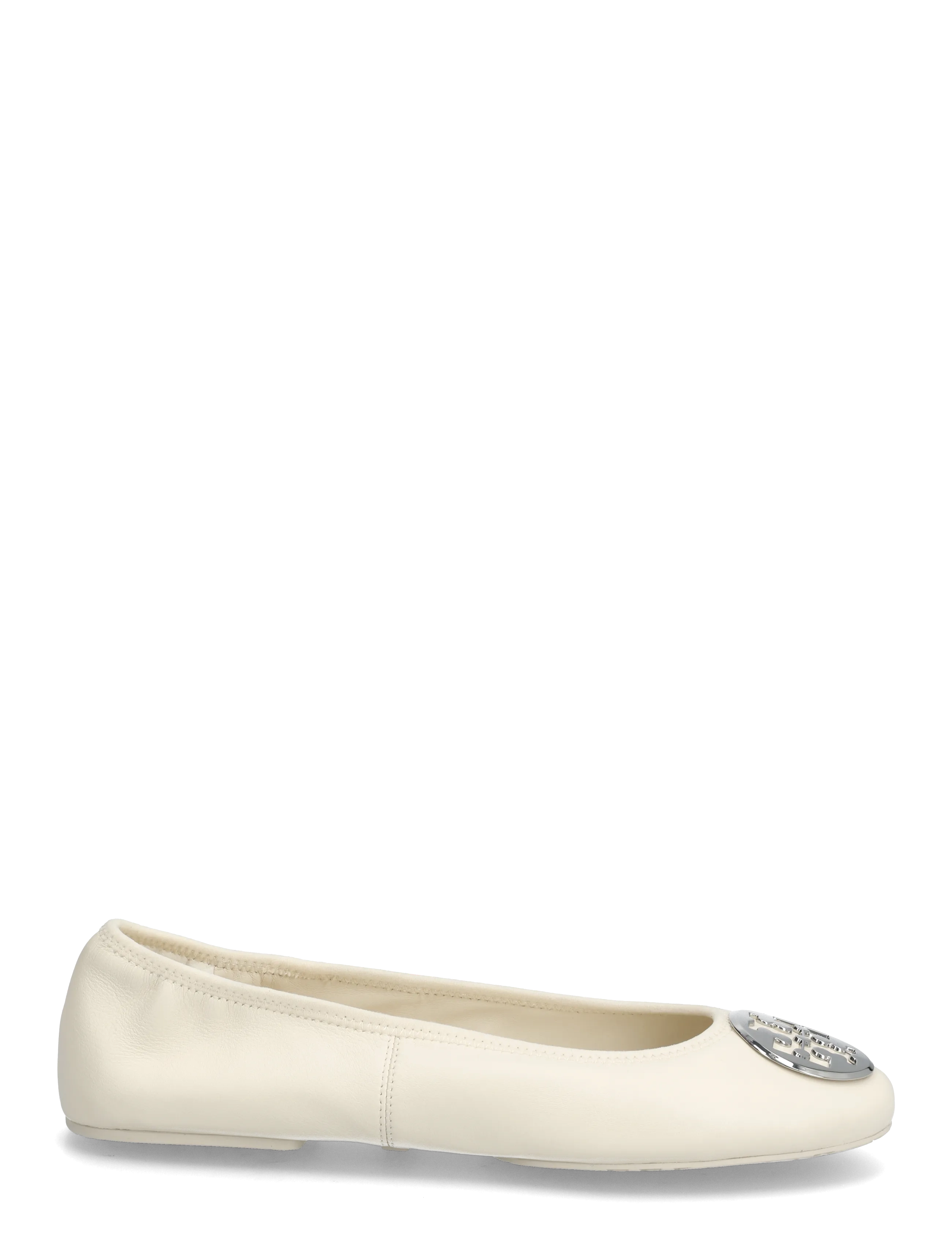 Tory Burch - REVA TRAVEL BALLET - erilised sündmused - light cream , silver - 1