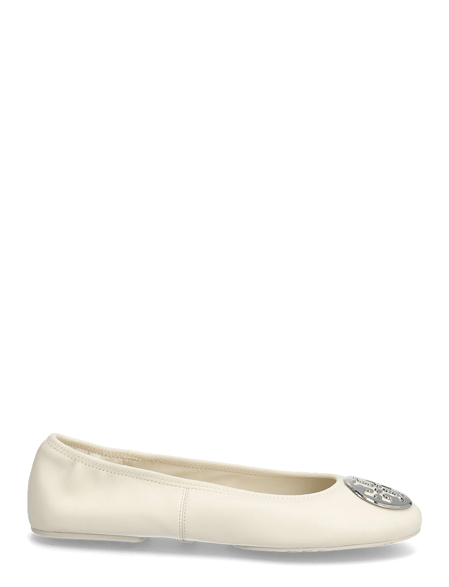 Tory Burch - REVA TRAVEL BALLET - erityistilaisuudet - light cream , silver - 1