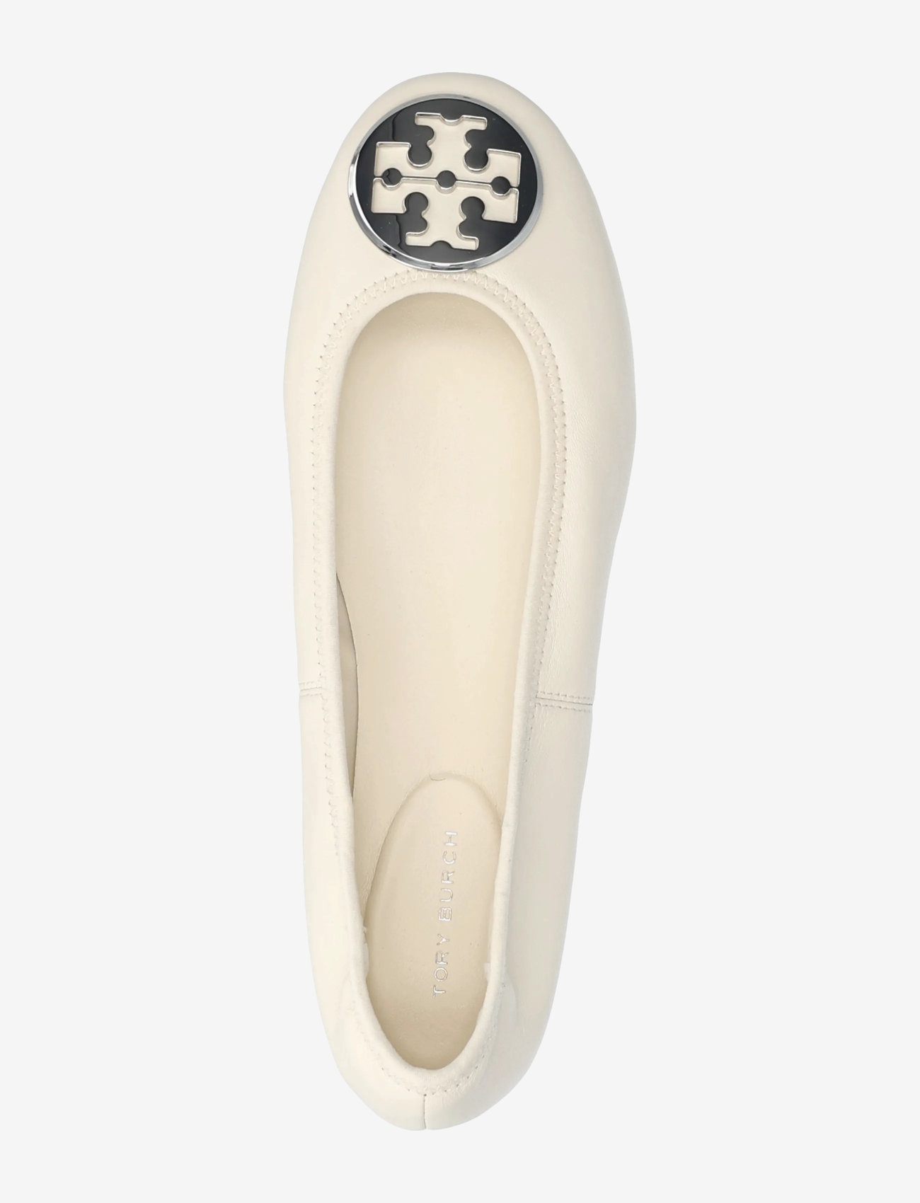 Tory Burch - REVA TRAVEL BALLET - ballerinas - light cream , silver - 3