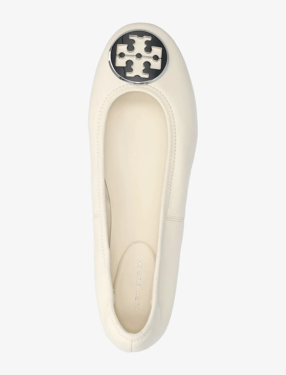 Tory Burch - REVA TRAVEL BALLET - særlige begivenheder - light cream , silver - 3