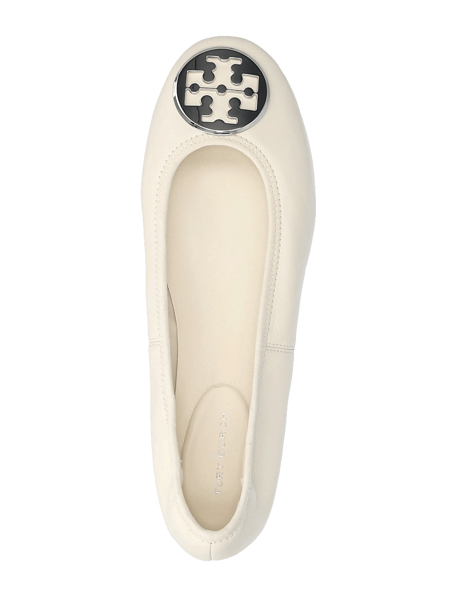 Tory Burch - REVA TRAVEL BALLET - erityistilaisuudet - light cream , silver - 3