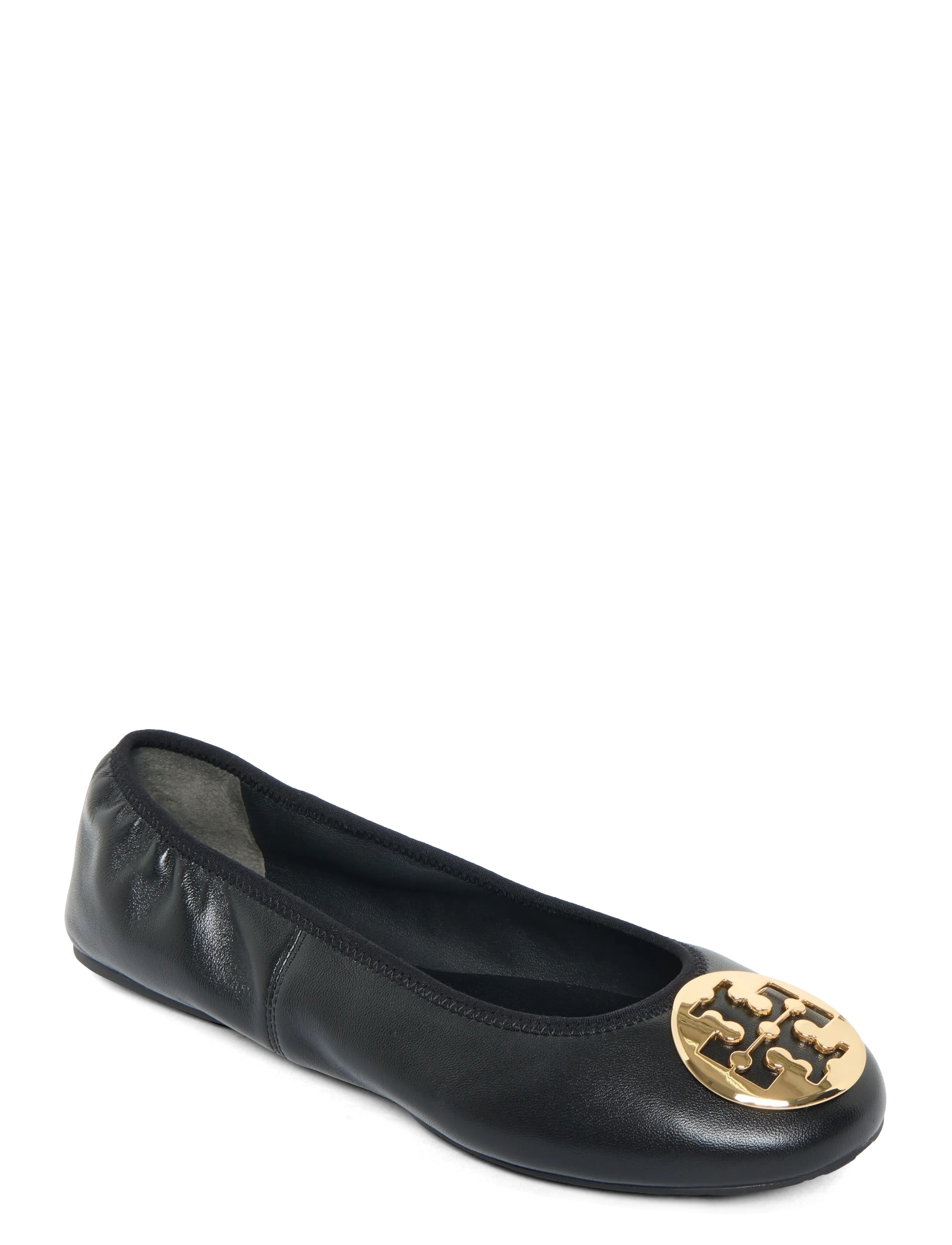 Tory Burch Reva Travel Ballet, 39, Black, Designere > Flade Sko, Dame