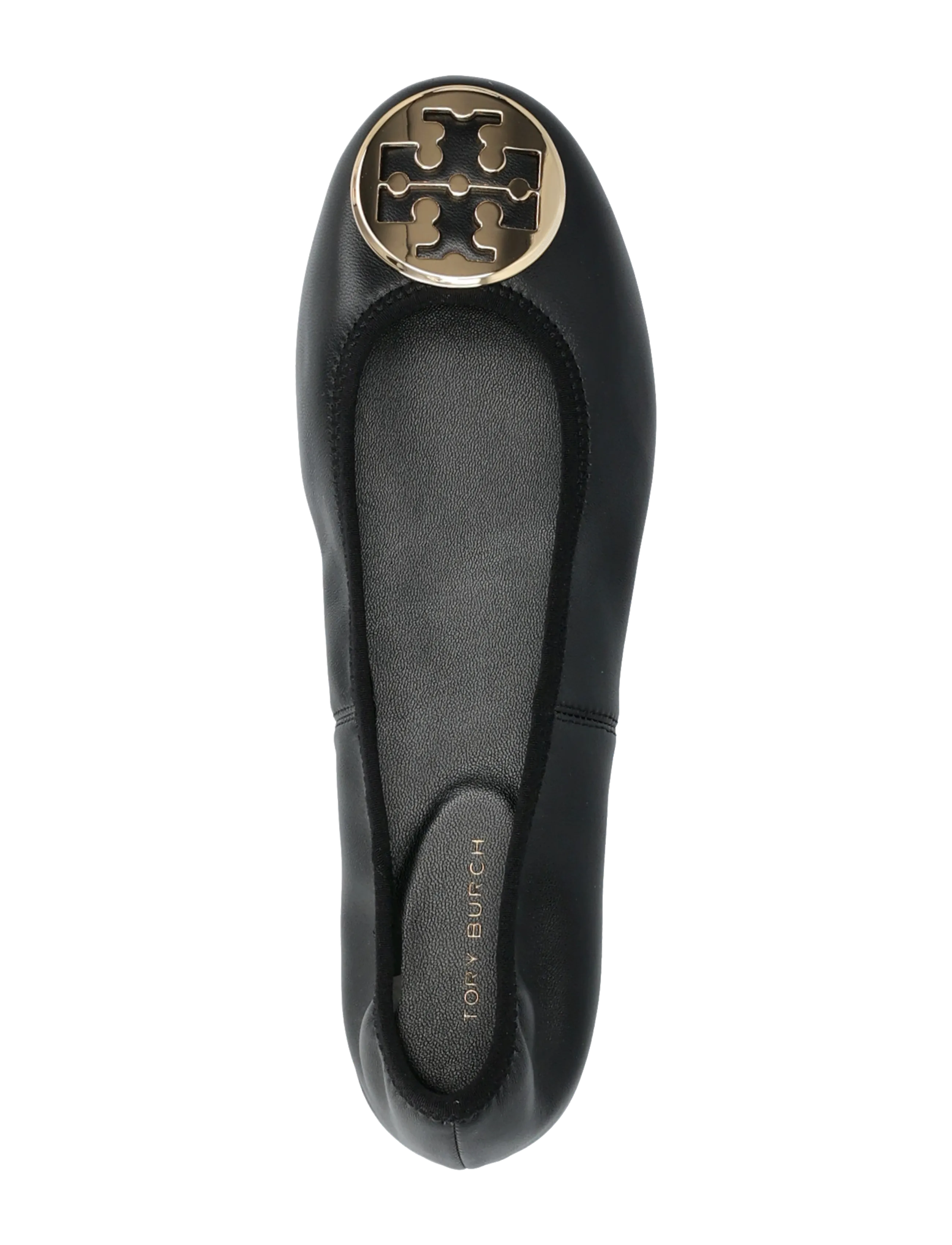 Tory Burch - REVA TRAVEL BALLET - ballerinaer - perfect black , gold - 3