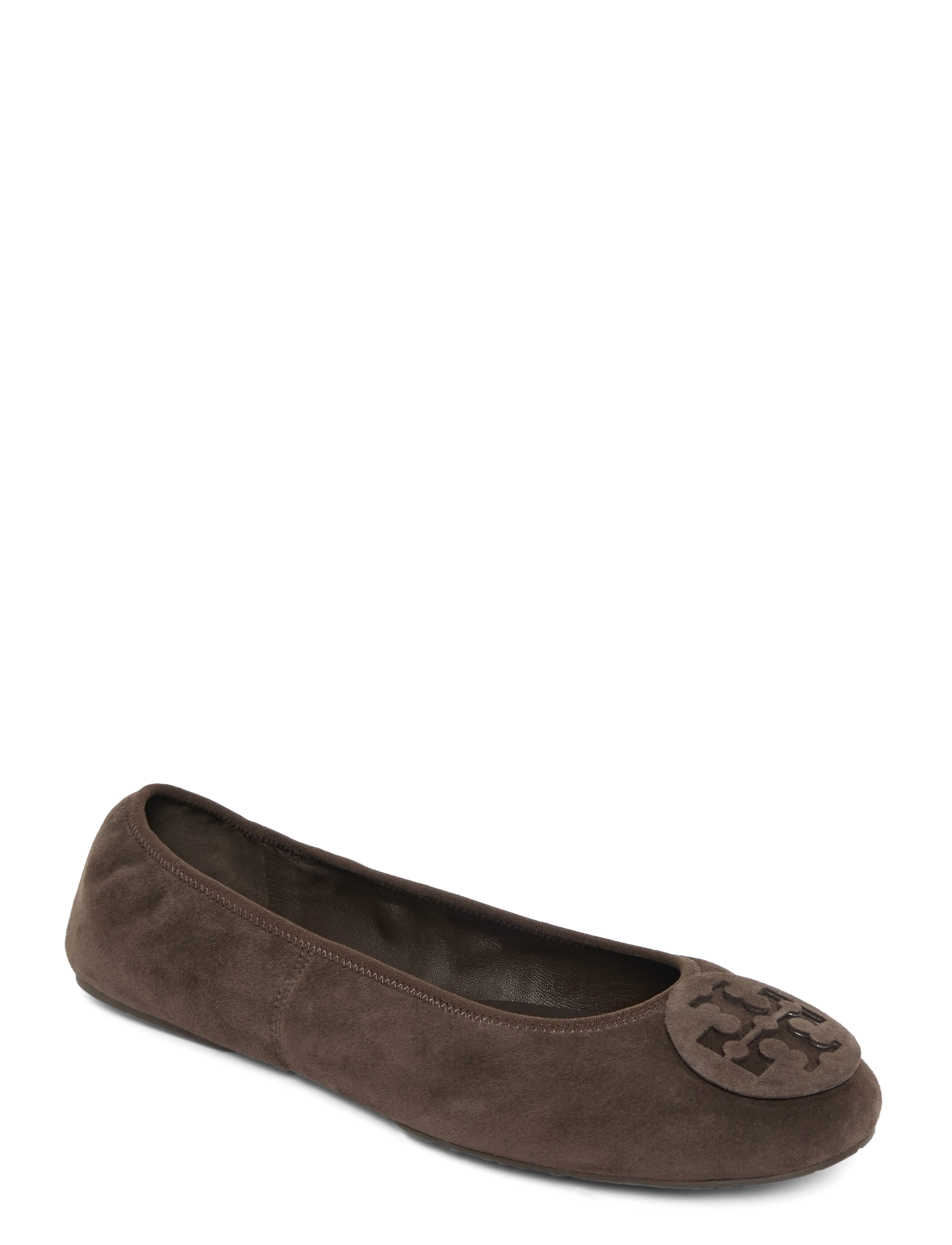 Tory Burch Reva Travel Ballet, 41, Brown, Sko > Ballerinaer, Dame