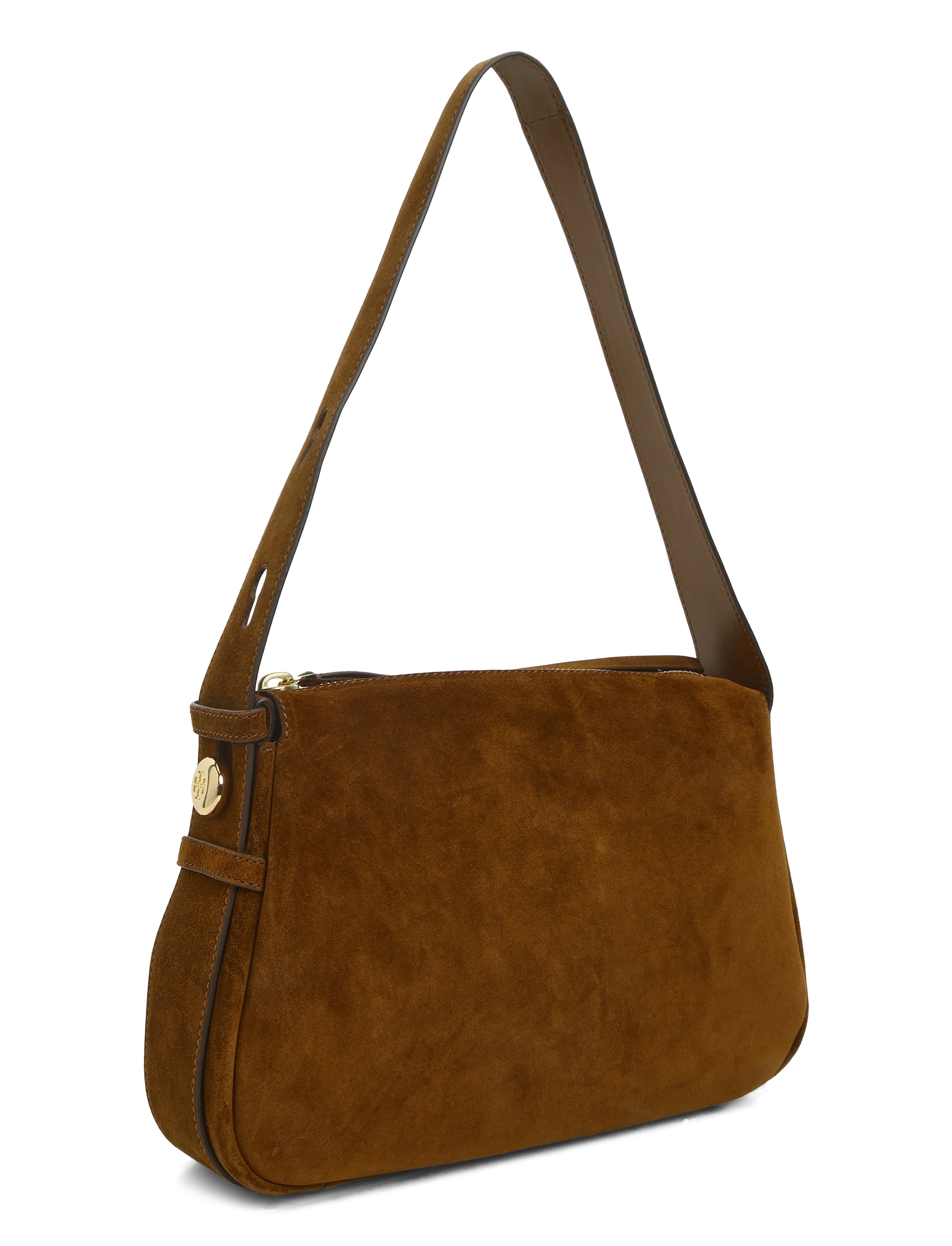Tory Burch - Romy Suede Shoulder Bag - caramel - 2