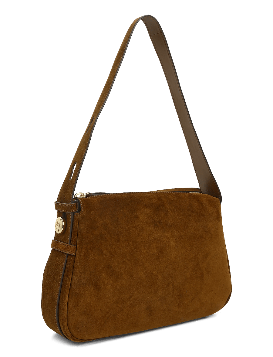 Tory Burch - Romy Suede Shoulder Bag - Õlakotid - caramel - 2