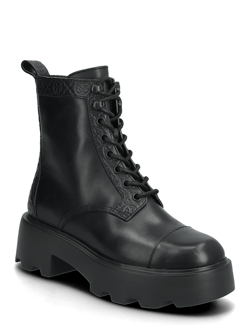 Tory Burch - T MONOGRAM LUG ANKLE BOOT 65MM - kontsaga poolsaapad - perfect black - 0