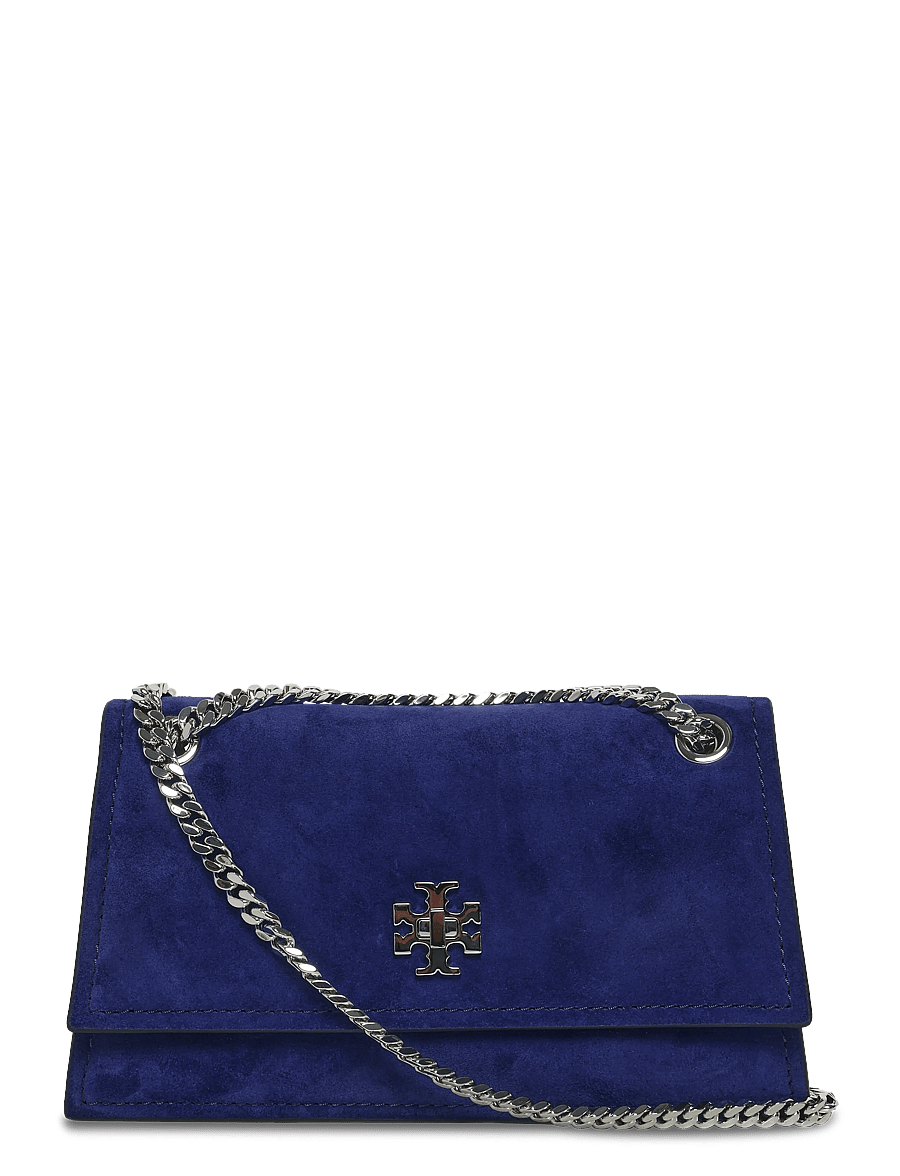 Tory Burch - Kira Turnlock Suede Mini Bag - umhängetaschen - ballpoint blue - 0