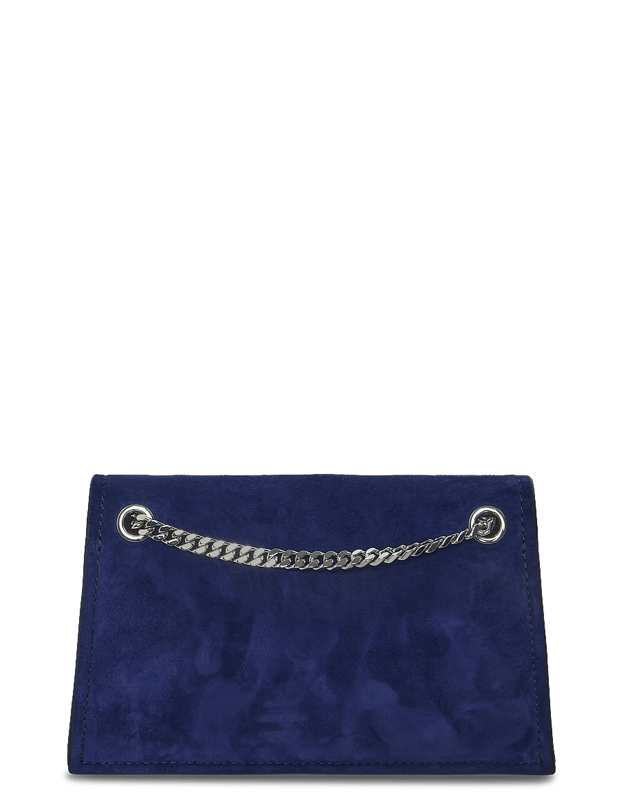 Tory Burch - Kira Turnlock Suede Mini Bag - umhängetaschen - ballpoint blue - 1