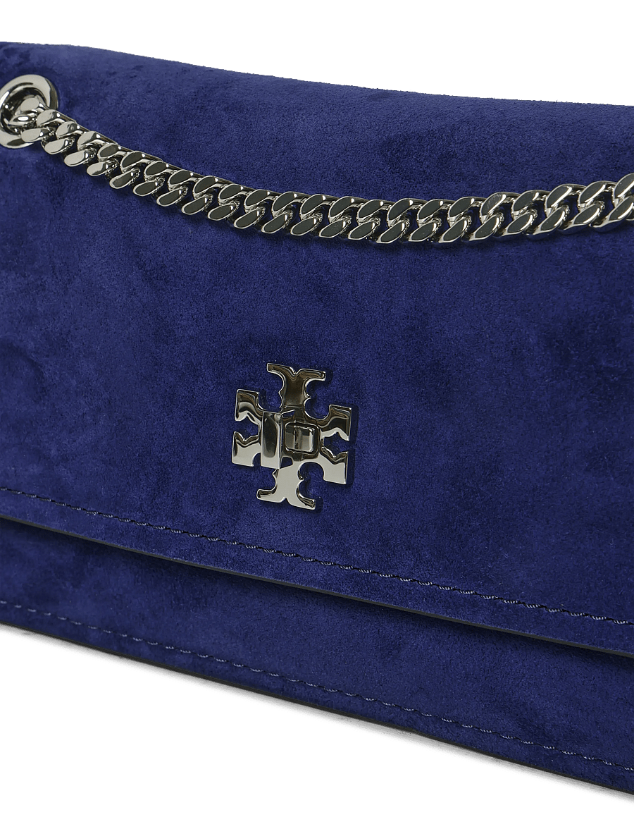 Tory Burch - Kira Turnlock Suede Mini Bag - umhängetaschen - ballpoint blue - 2