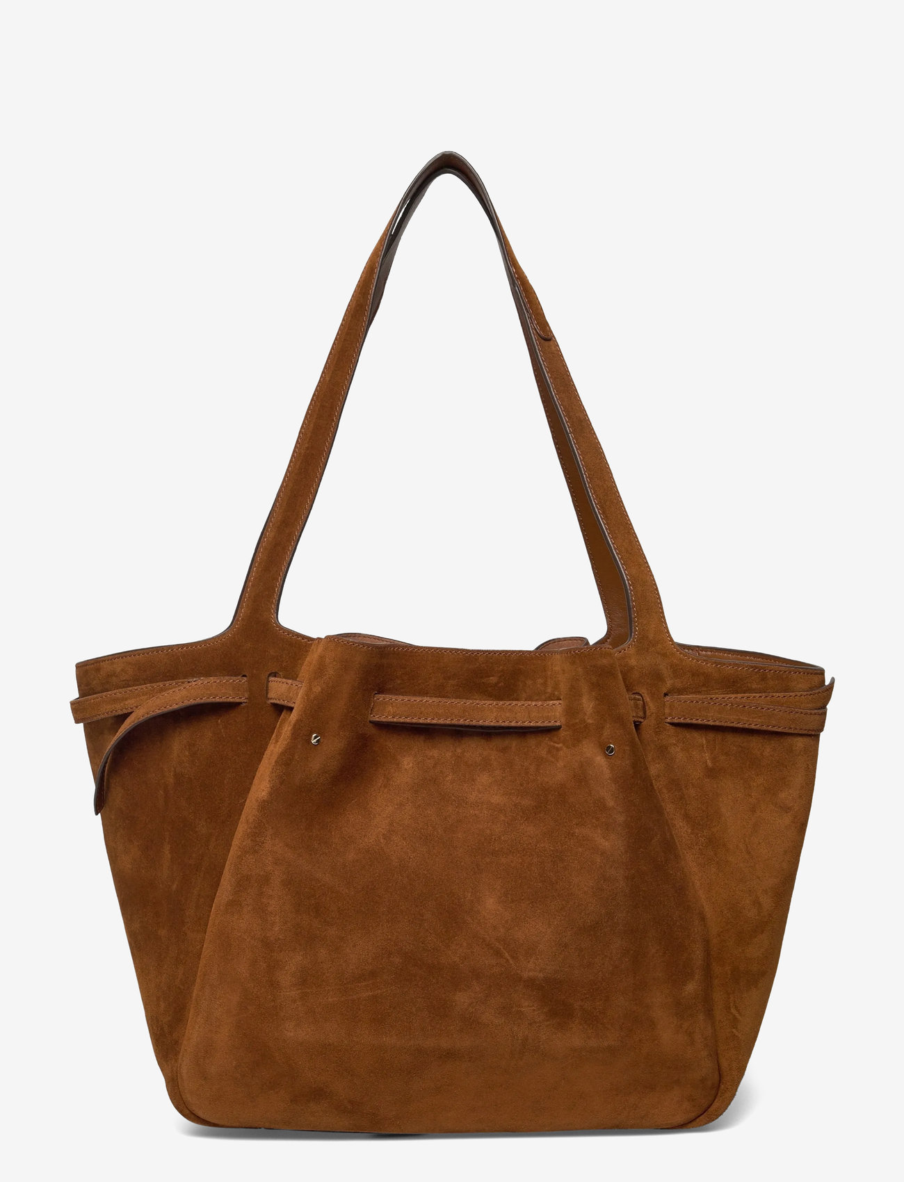 Tory Burch - Romy Suede Tote - shoppers - caramel - 1