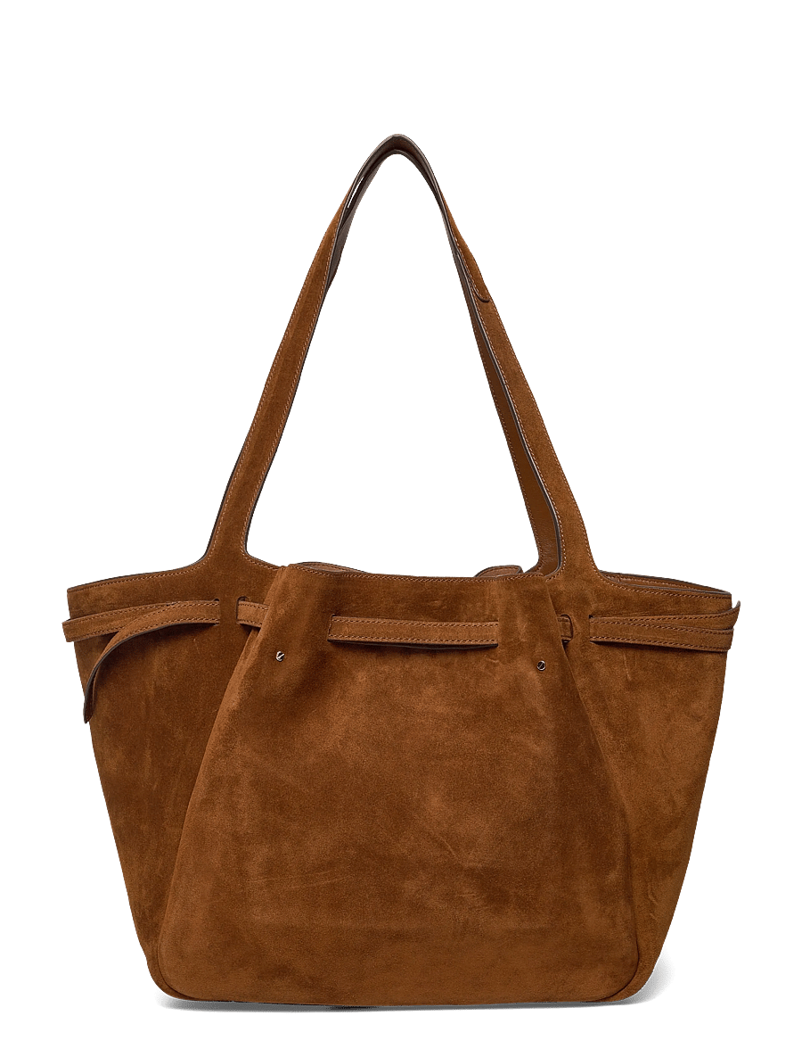 Tory Burch - Romy Suede Tote - shoppere - caramel - 1