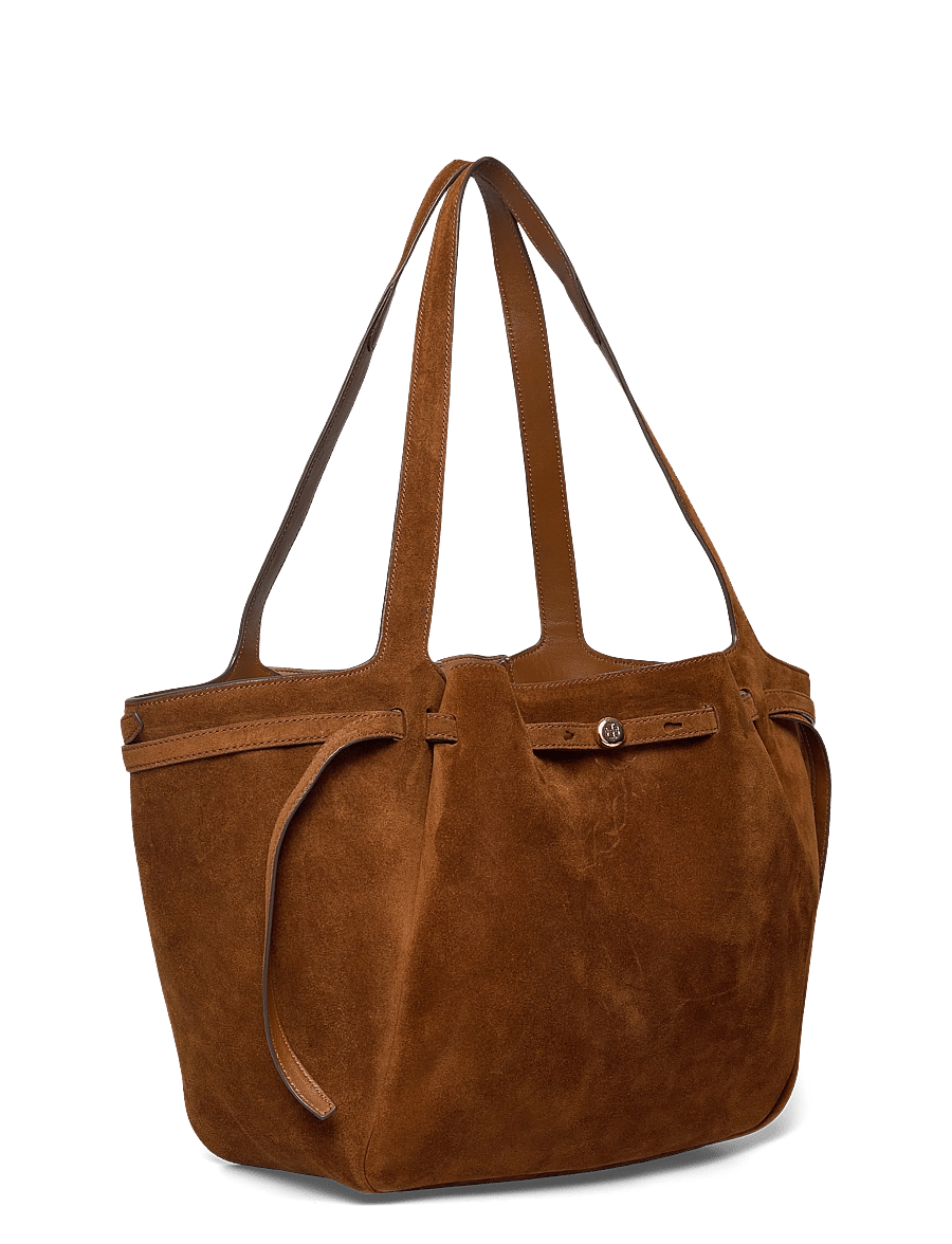 Tory Burch - Romy Suede Tote - shoppere - caramel - 2