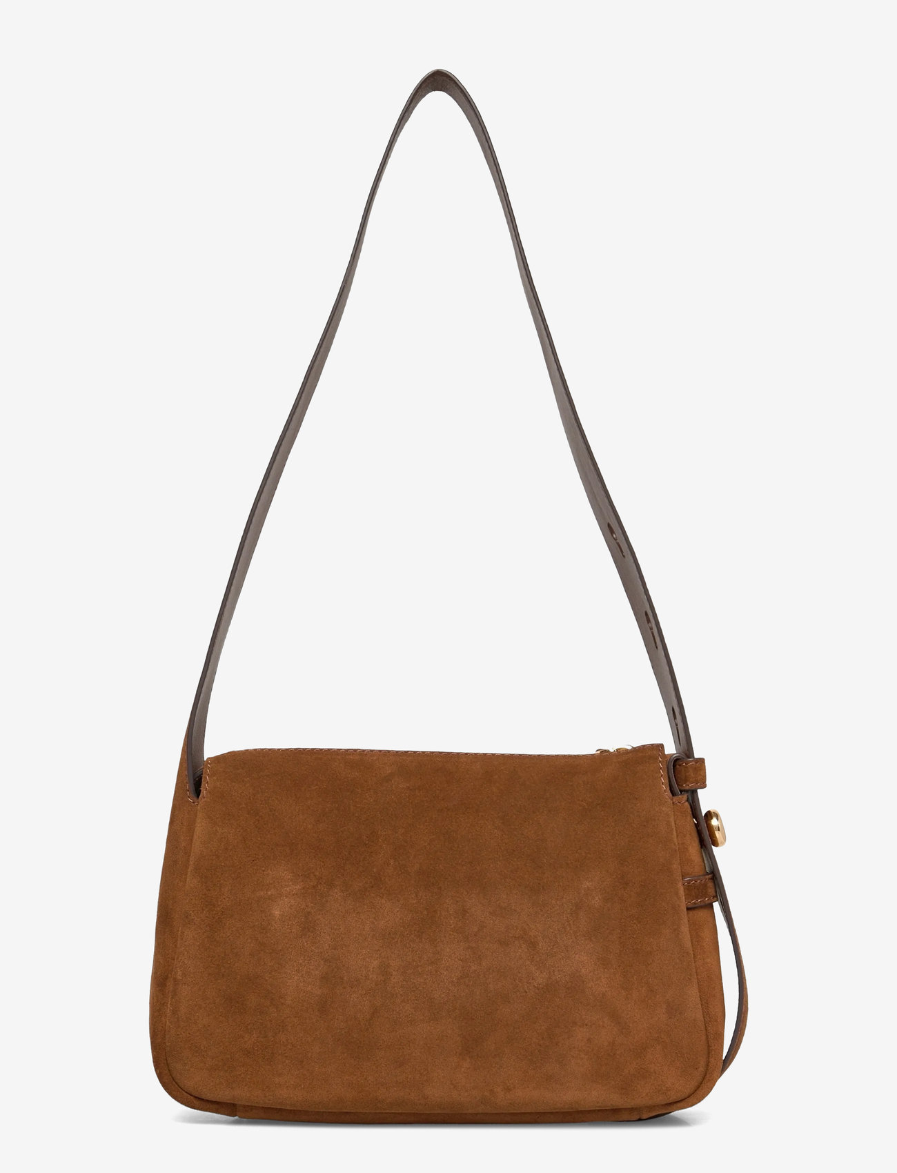 Tory Burch - Romy Suede Small Shoulder Bag - modetrender - caramel - 1