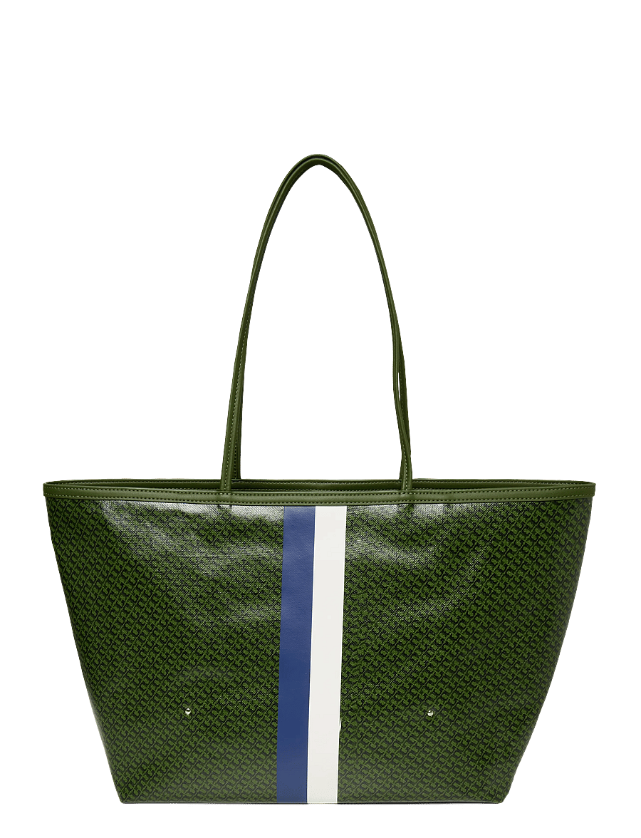Tory Burch - The Racer Tote - totes - green printed - 1
