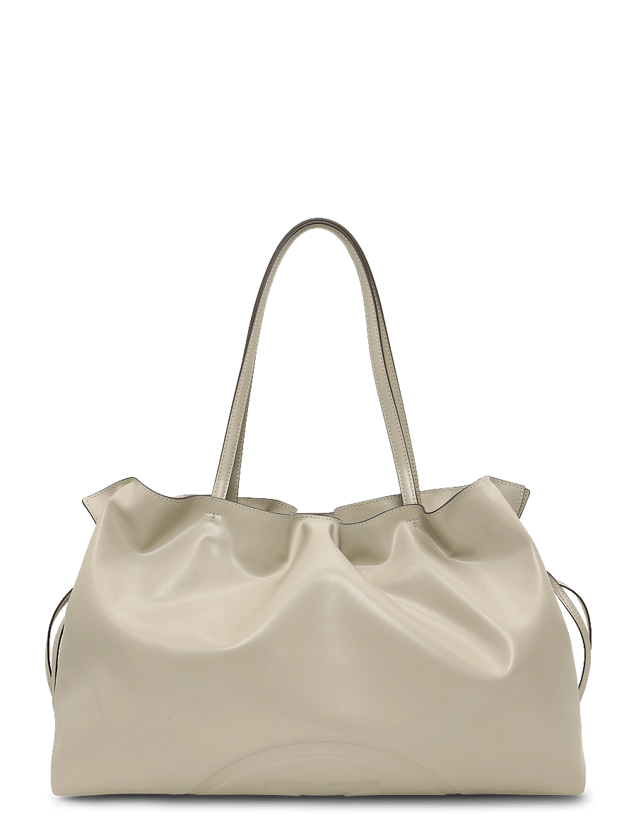 Tory Burch - Ella Recycled Drawstring Tote - shoppingväskor - light stone - 0